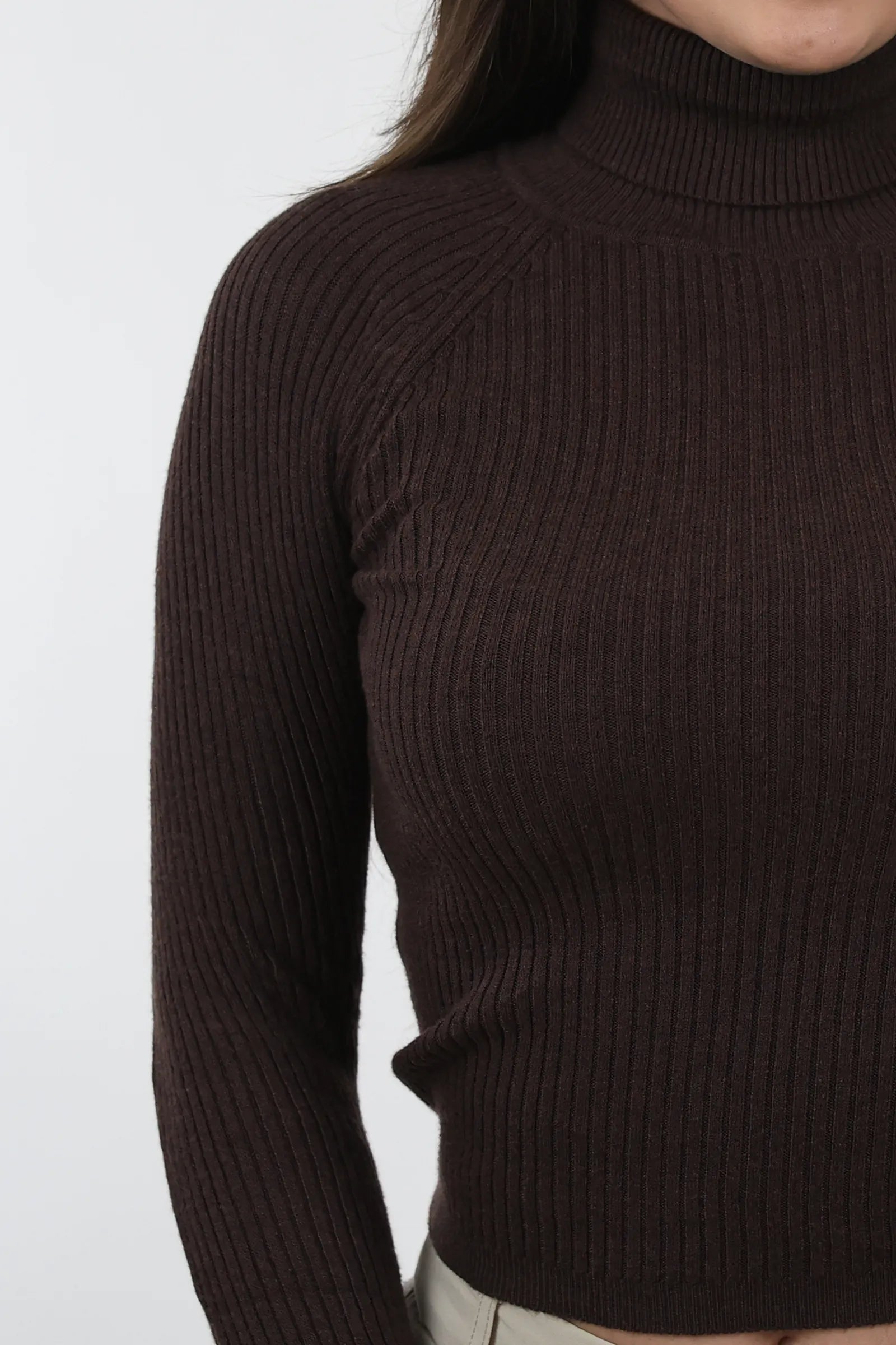 RROLLKE Fitted Rib-Knit