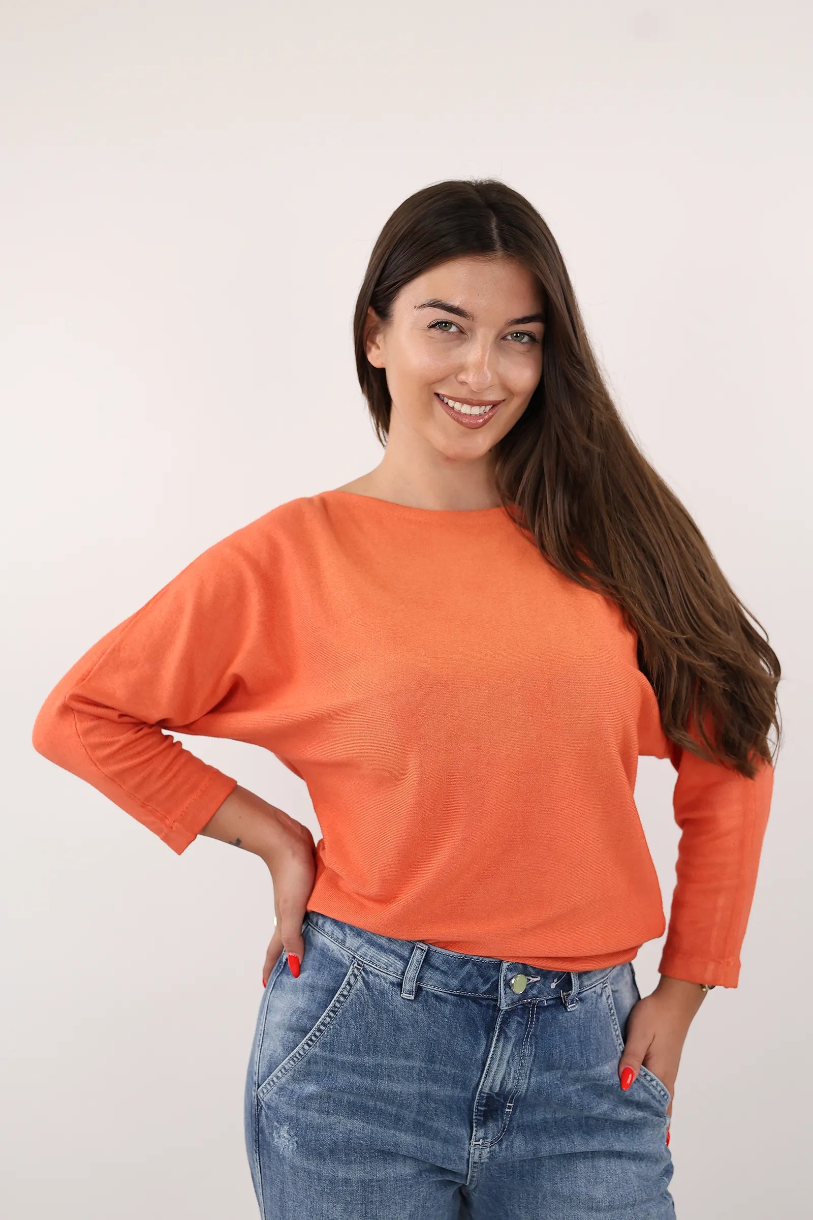 BLUZË ORANGE CROP