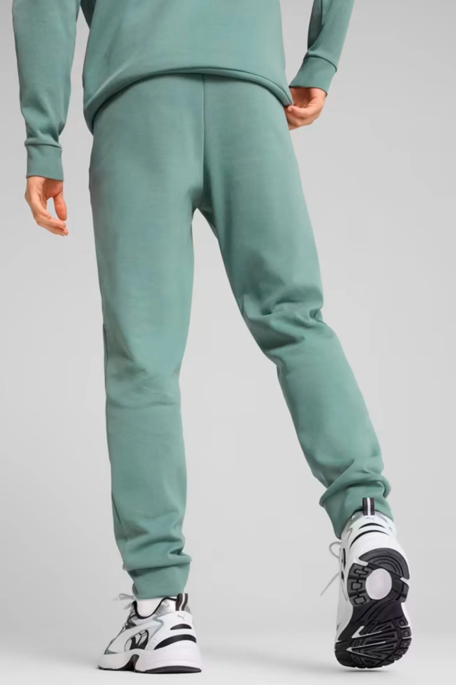 TRENERKA PUMA GREEN MENS EVOSTRIPE TROUSERS