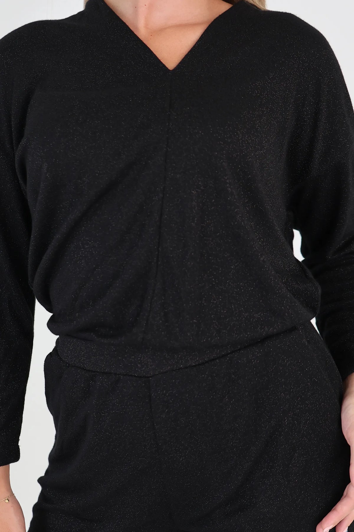 Kombinezon v-neck wide legs