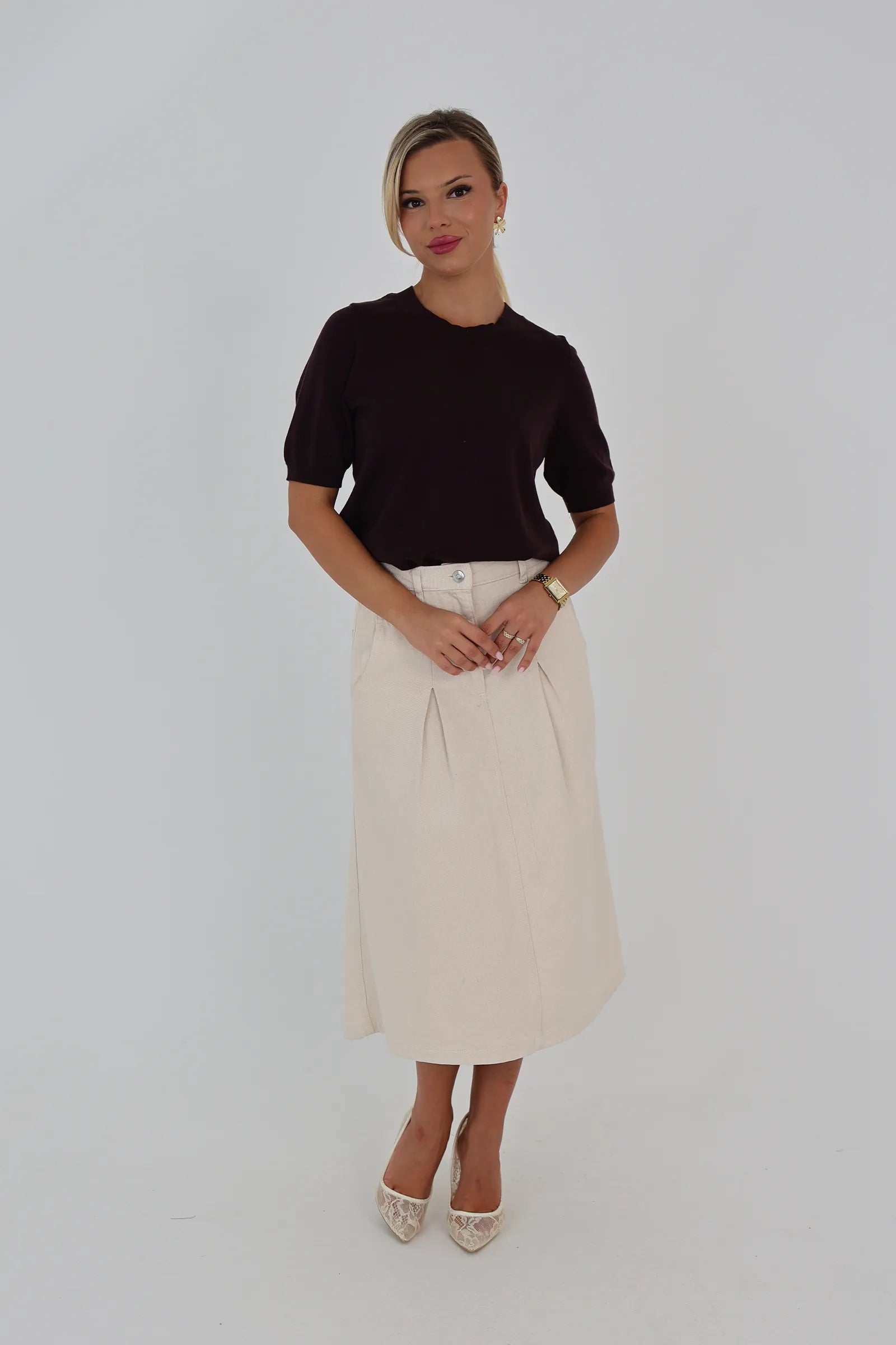 Maice knit tee