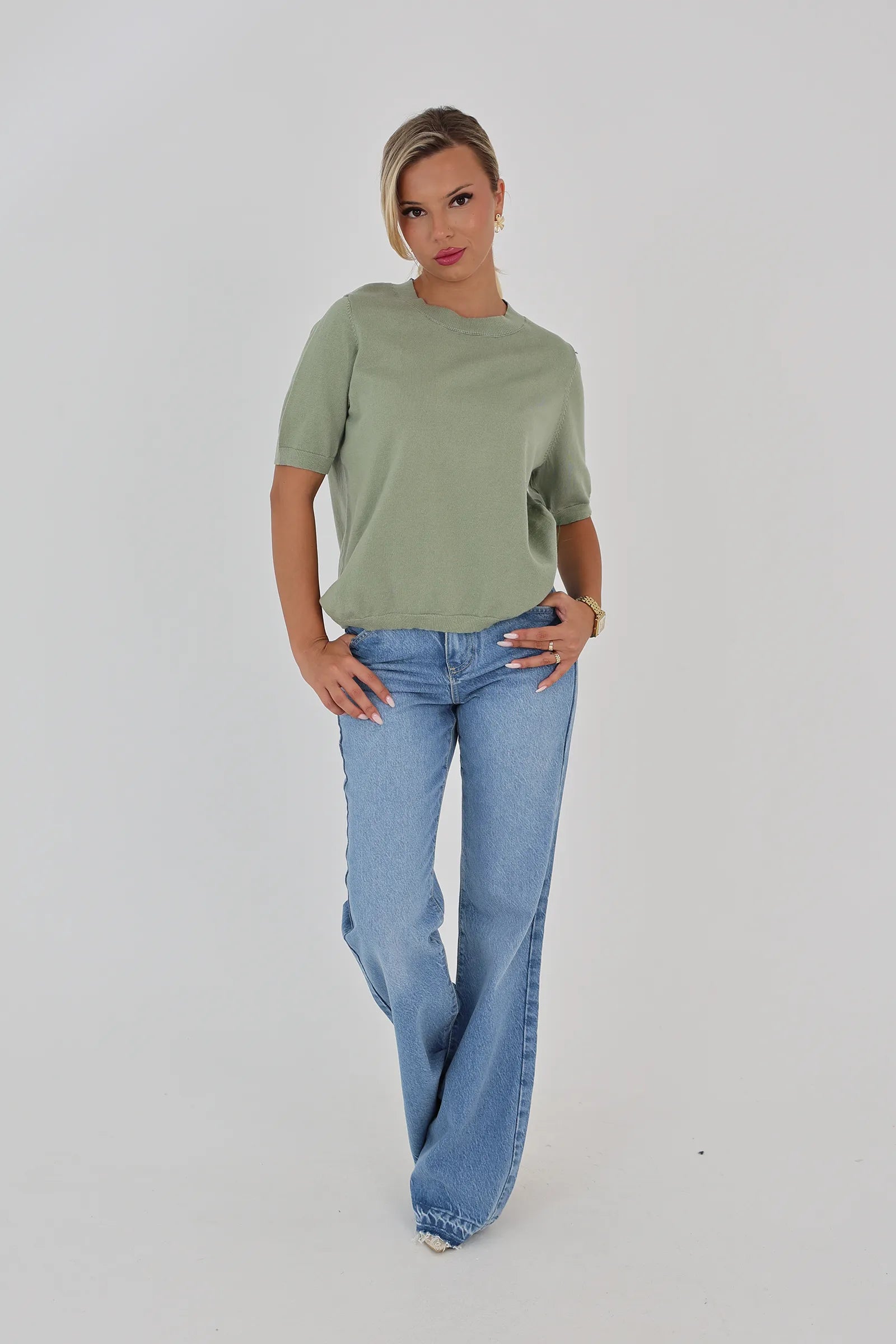 Maice knit tee
