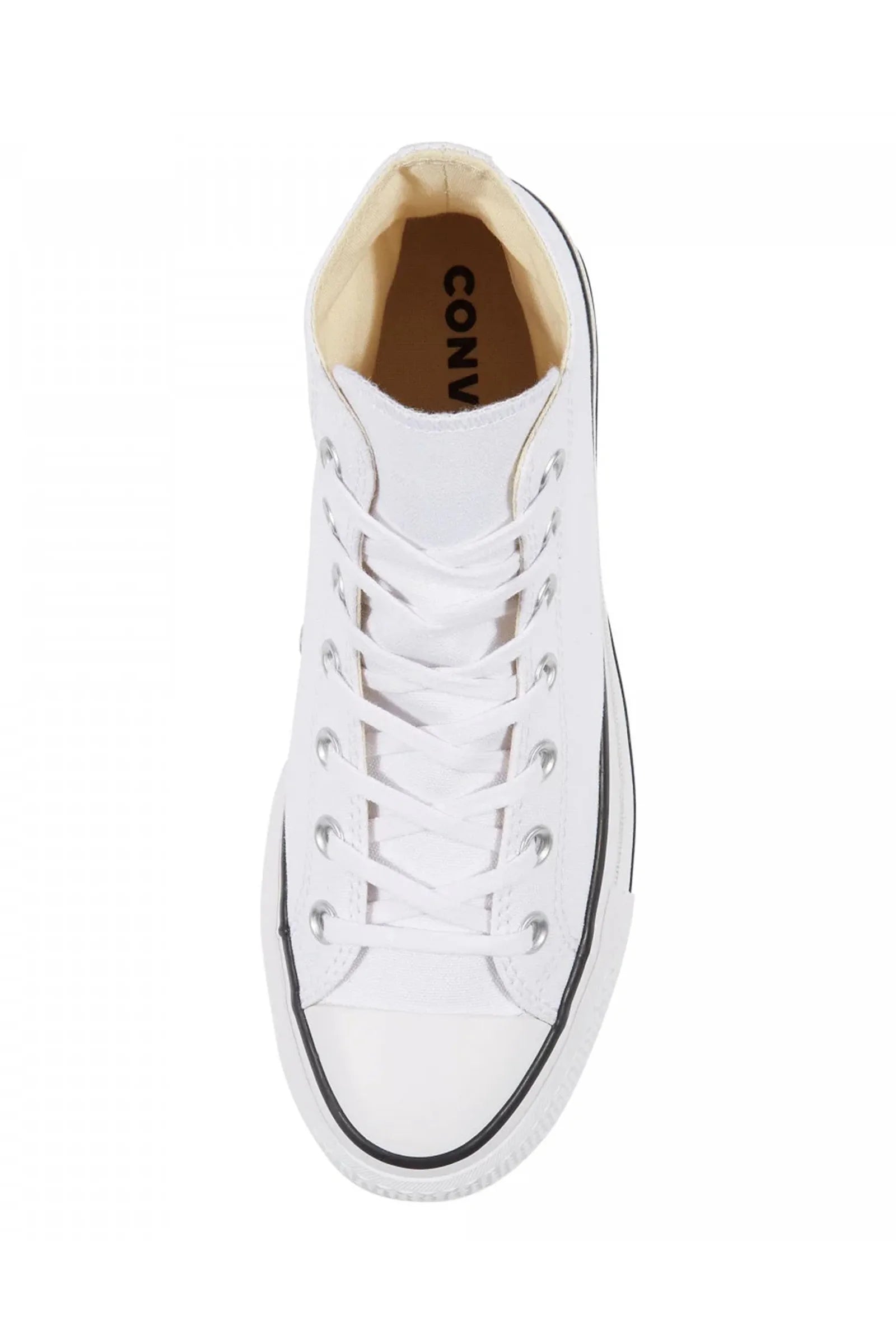 Converse white pale platform lift high top trainers 560846C