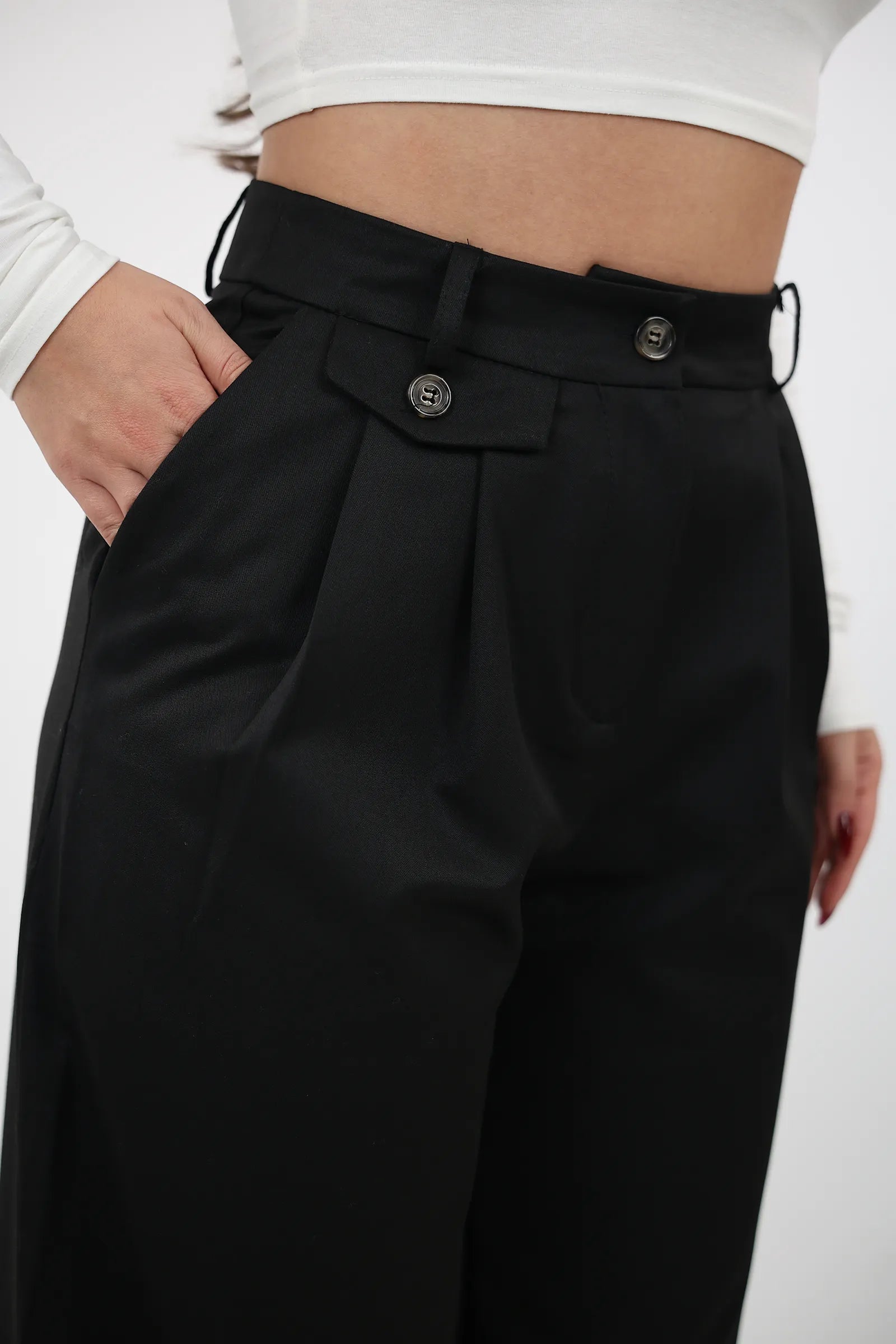 PANTALLONA Pleated Wide-Leg