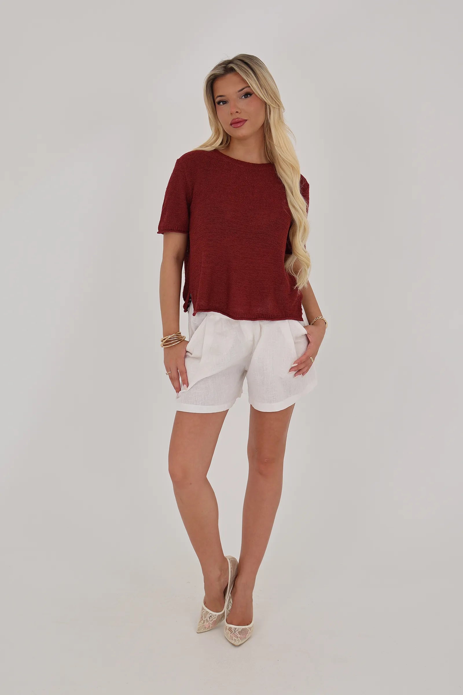 Maice open knit