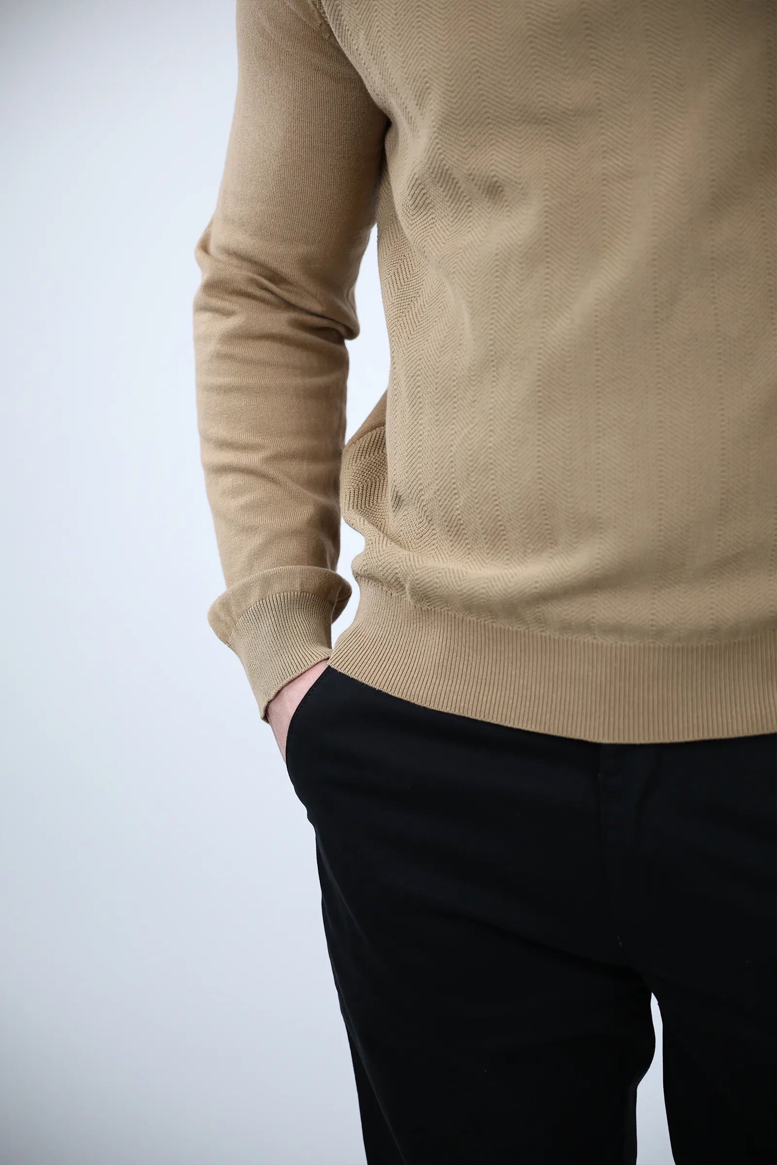 XHEMPER zip top knit