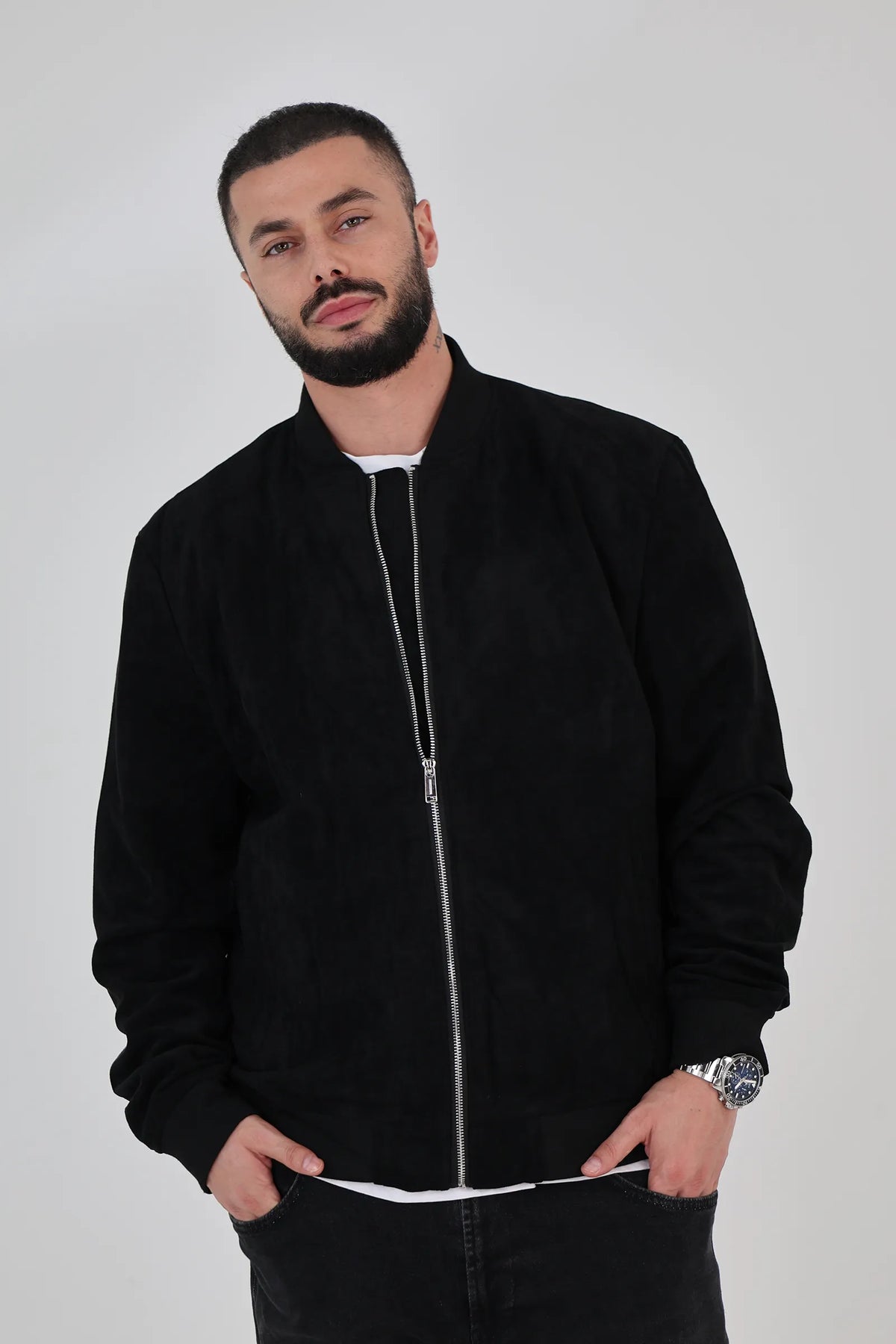 Jakne suede bomber