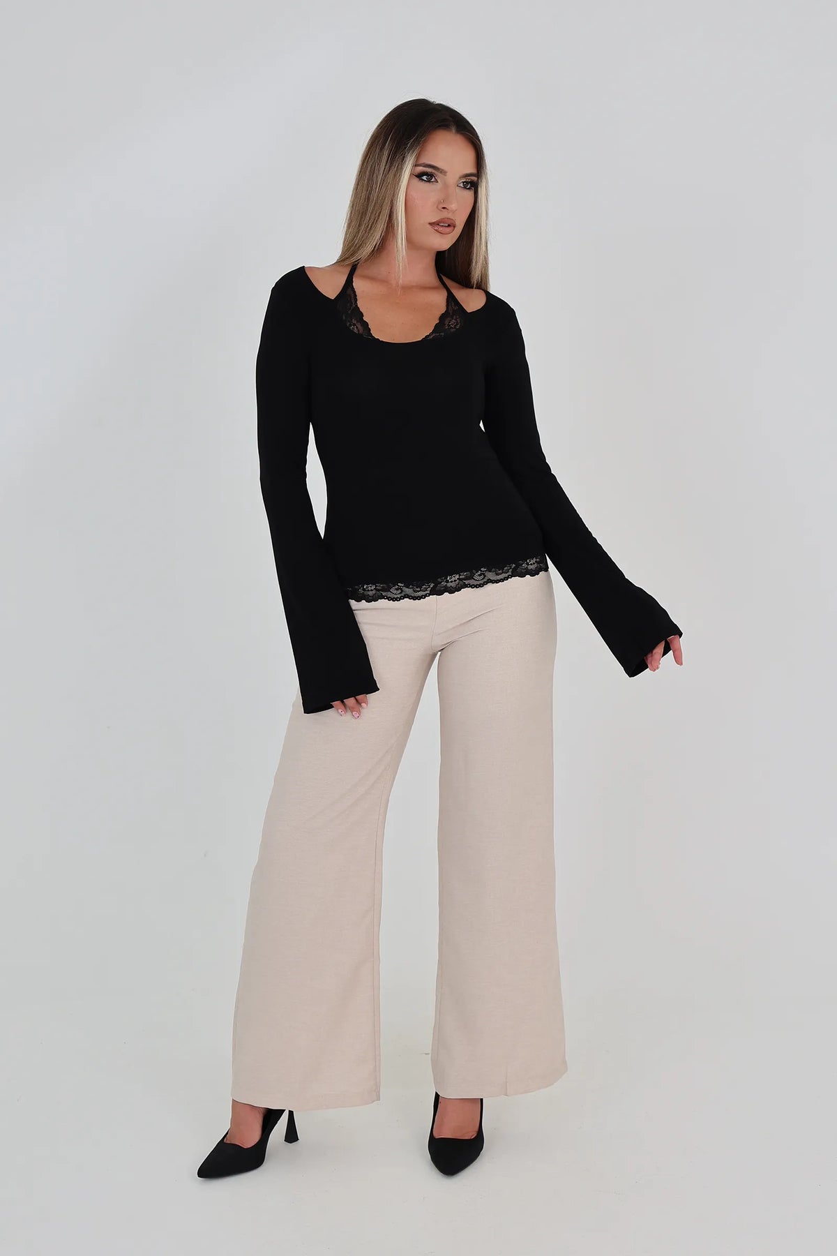 Bluze scoop neckline