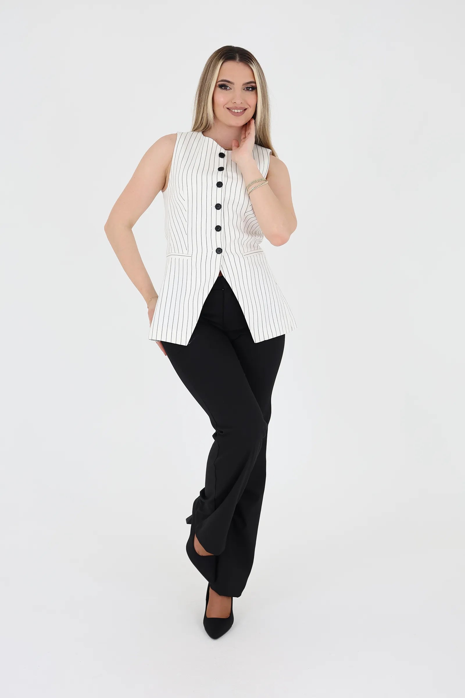 Jelek pinstripe longline