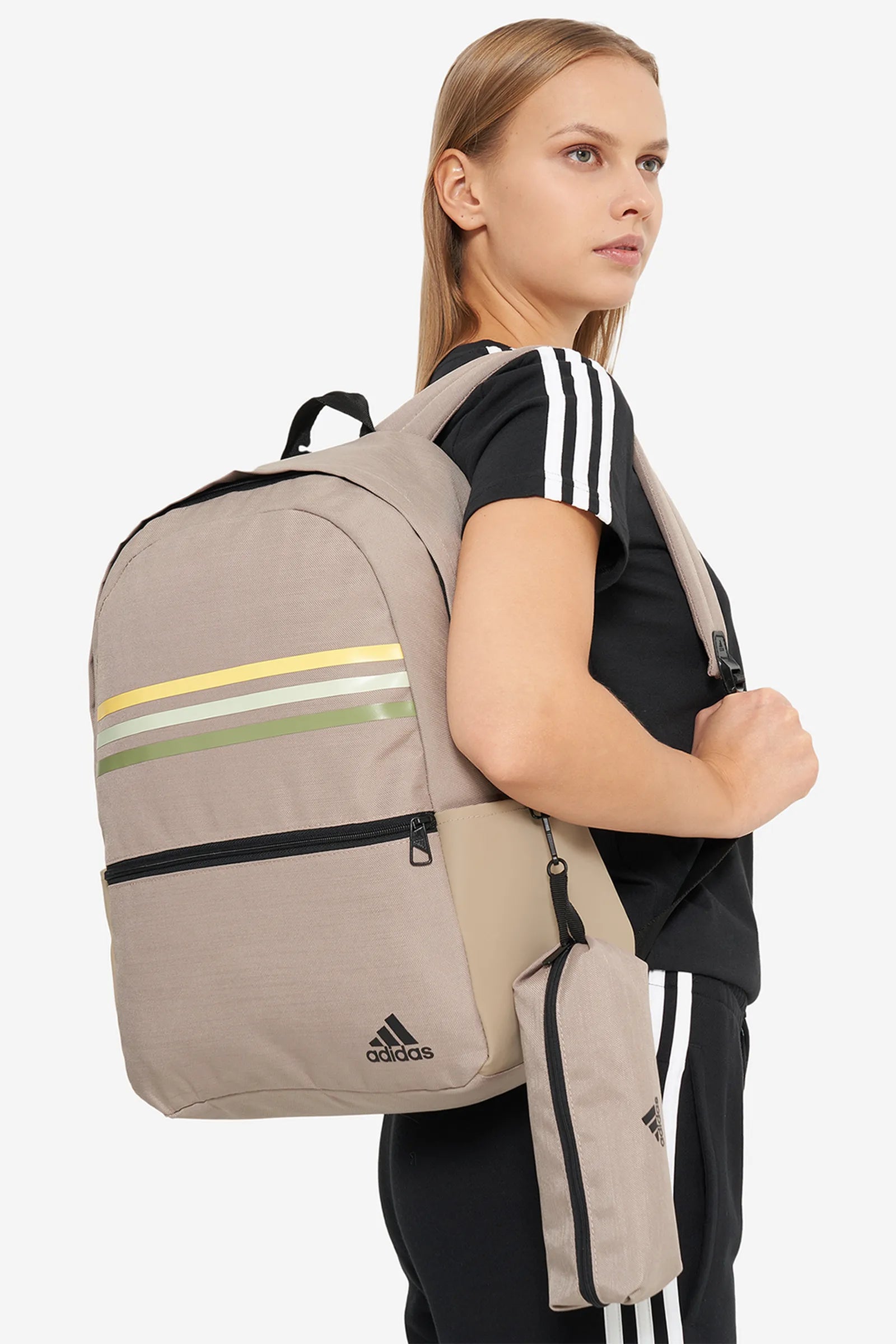 ÇANTË Classic Horizontal 3-Stripes Backpack