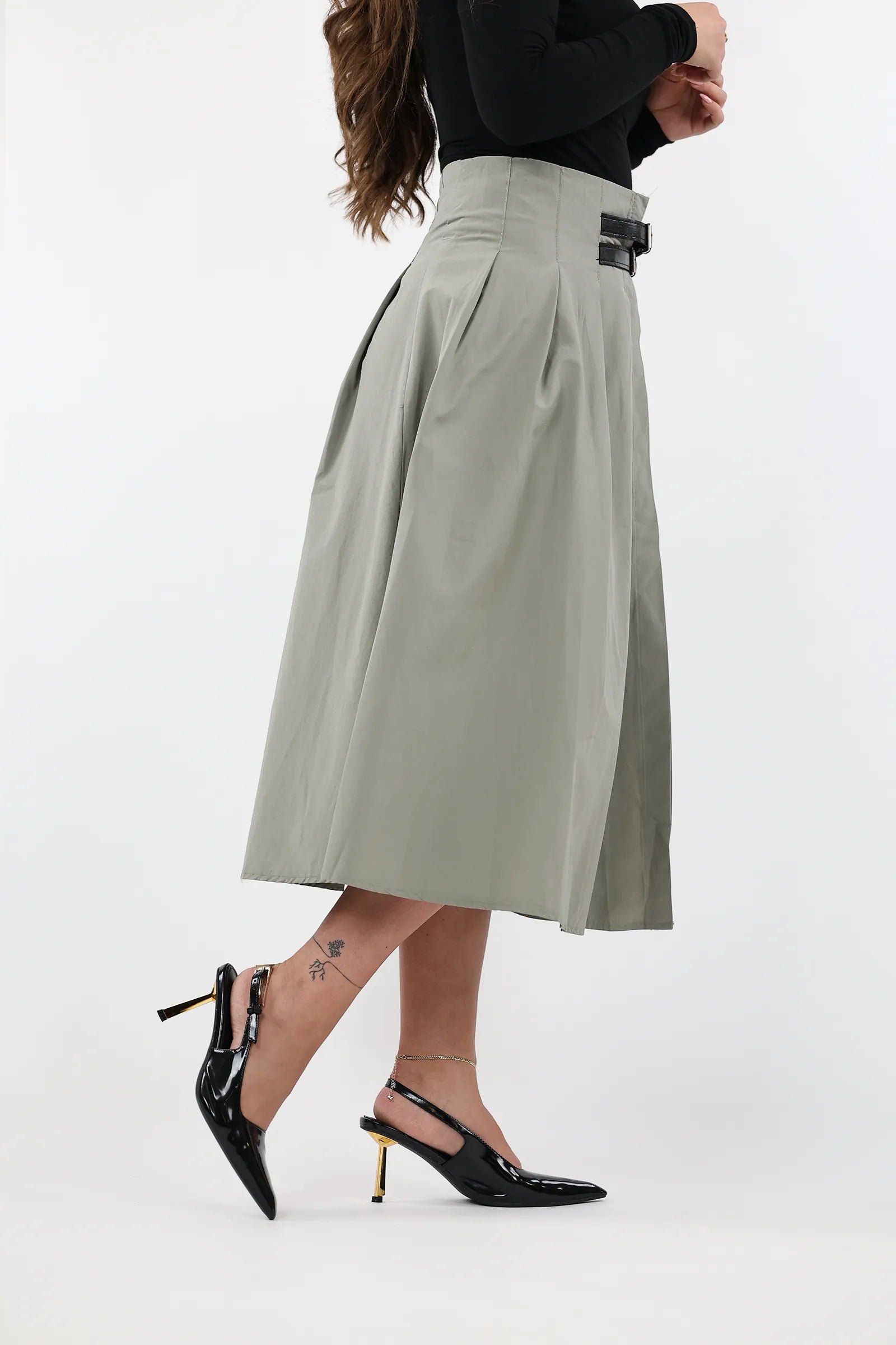 FUND PLEATED BELT