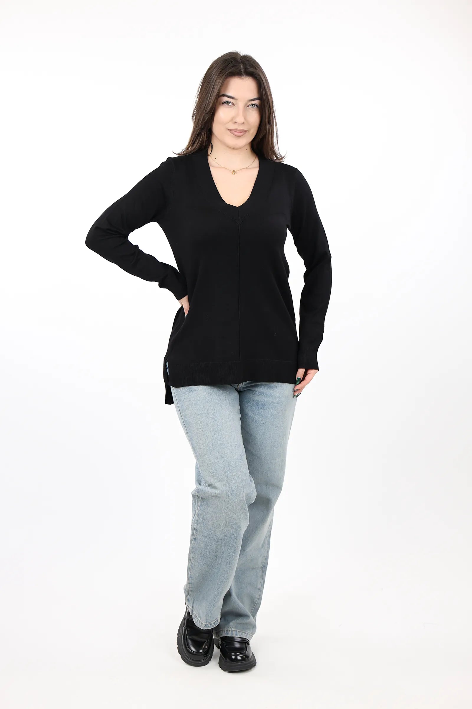 XHEMPER Merino V-Neck