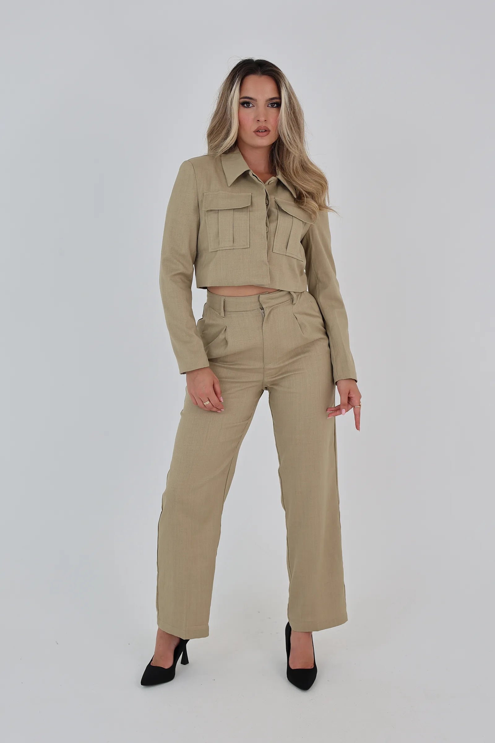 Pantallona front pleats