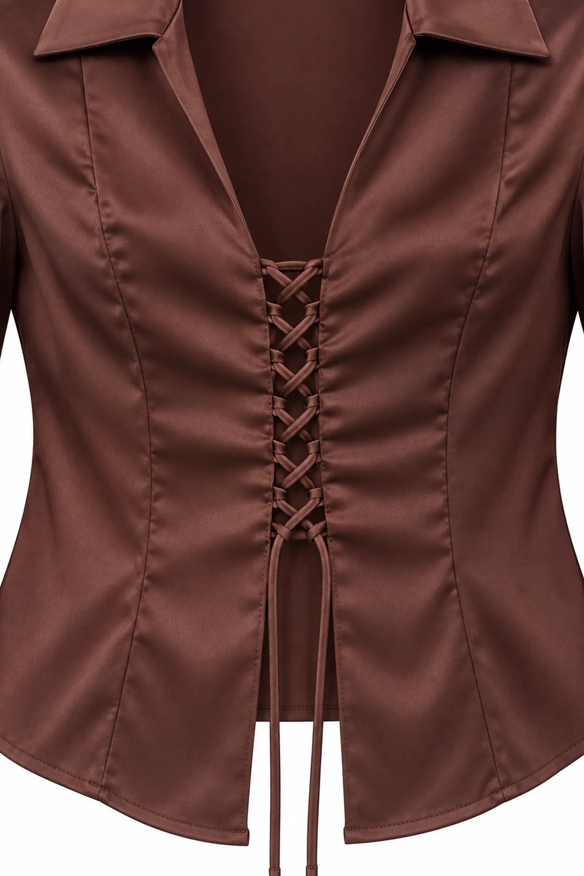 Kemishe satin lace up