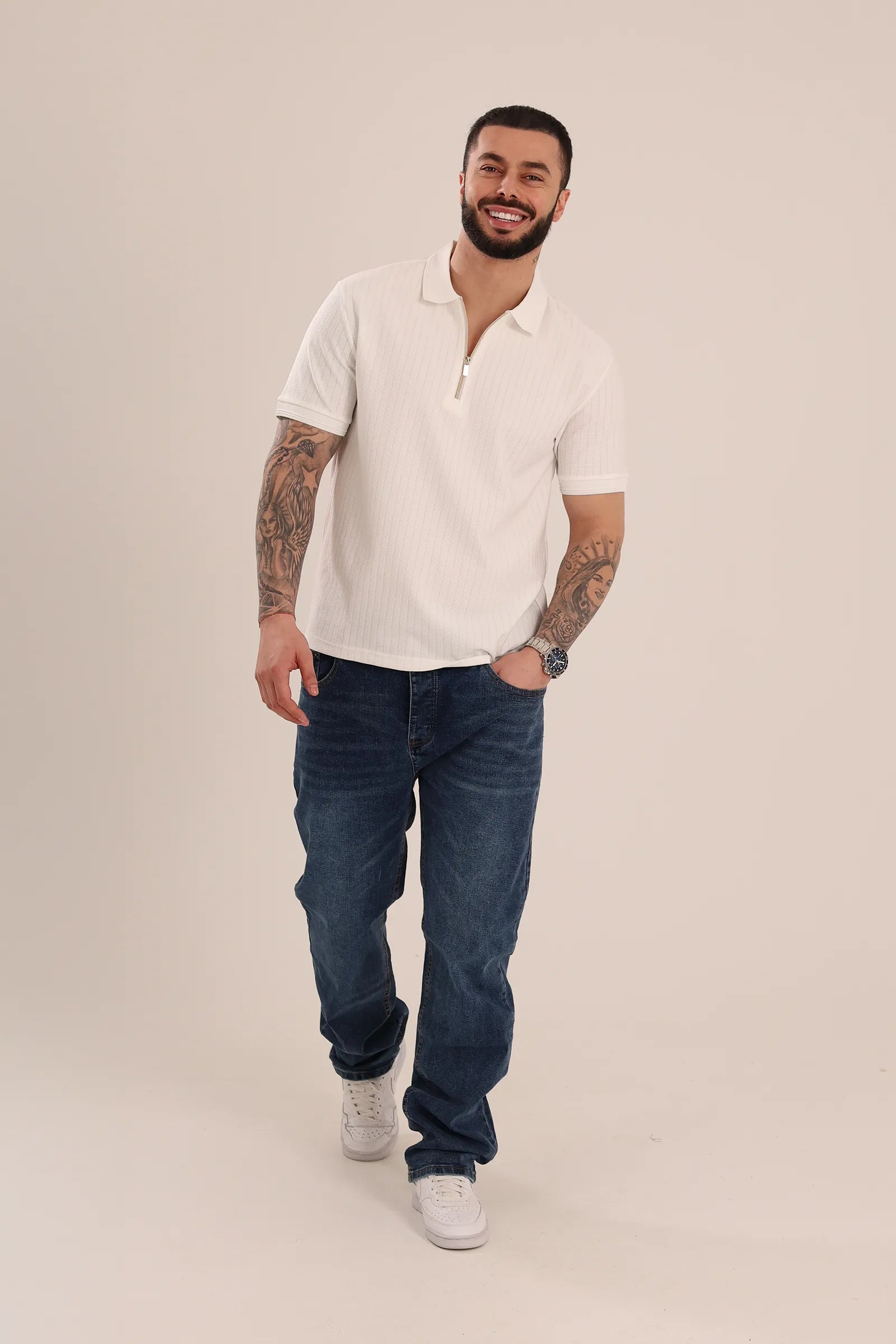 Maice zip polo
