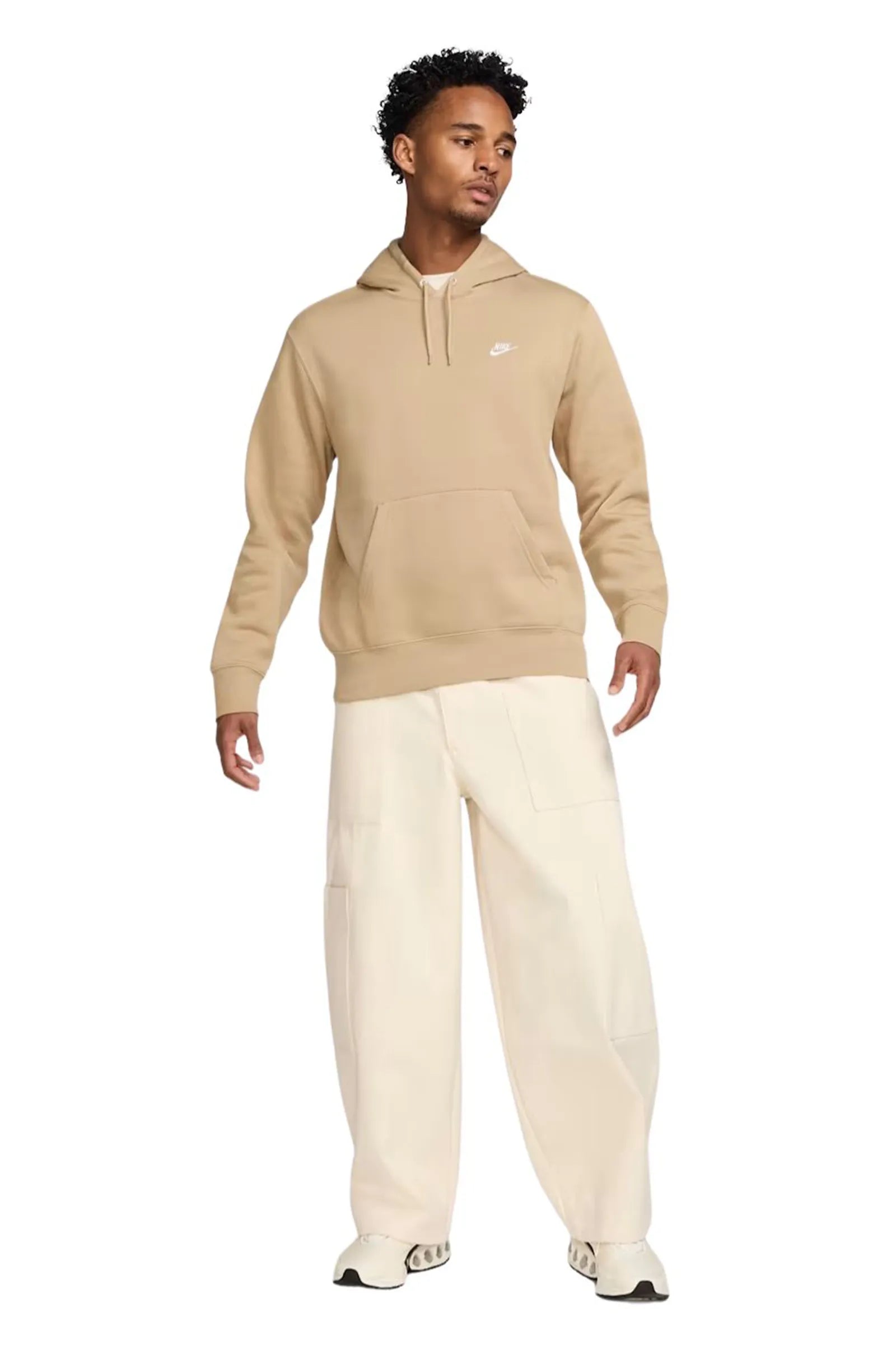 Duks nike club pullover hoodie light khaki FN3859-229