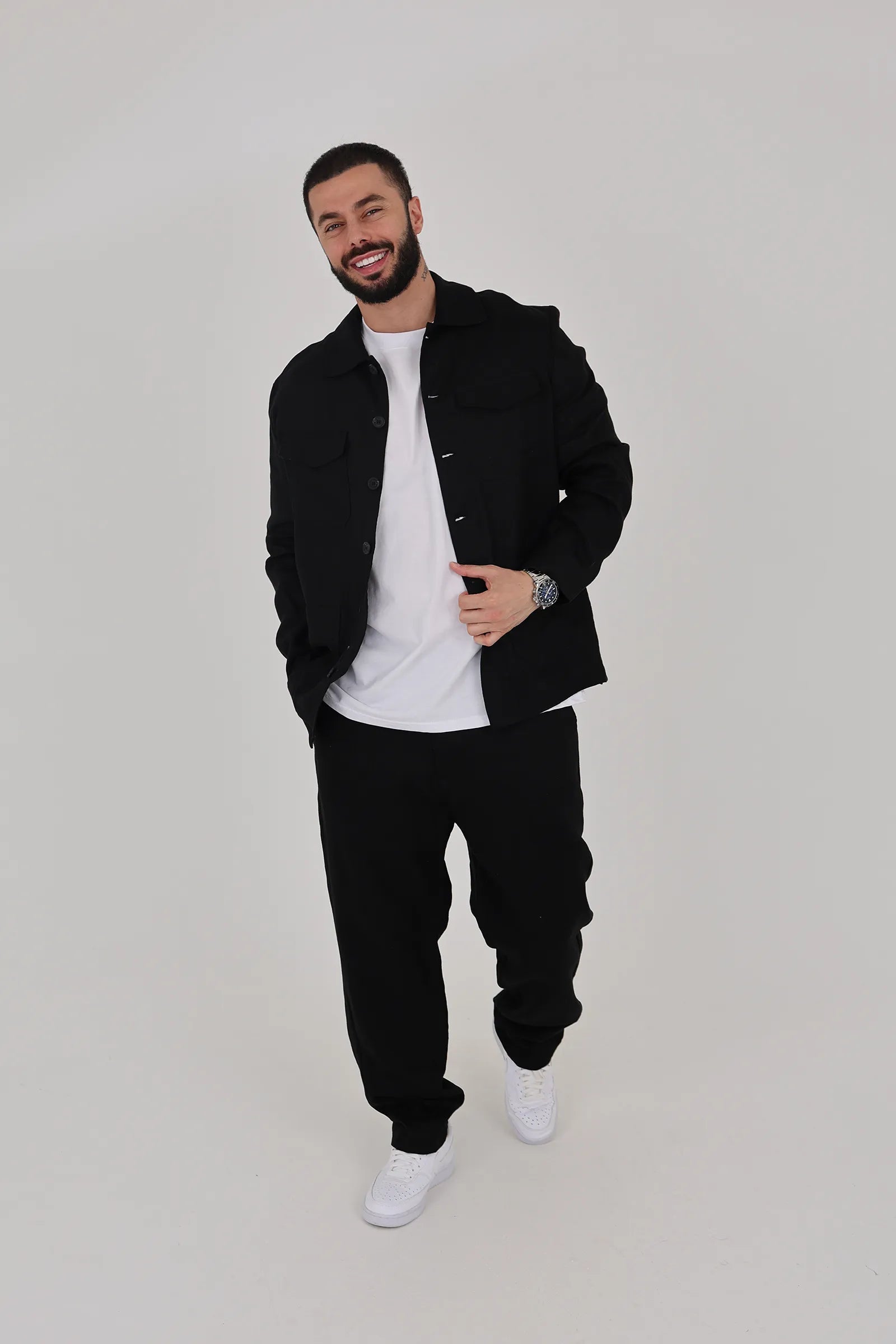 Sako linen shacket