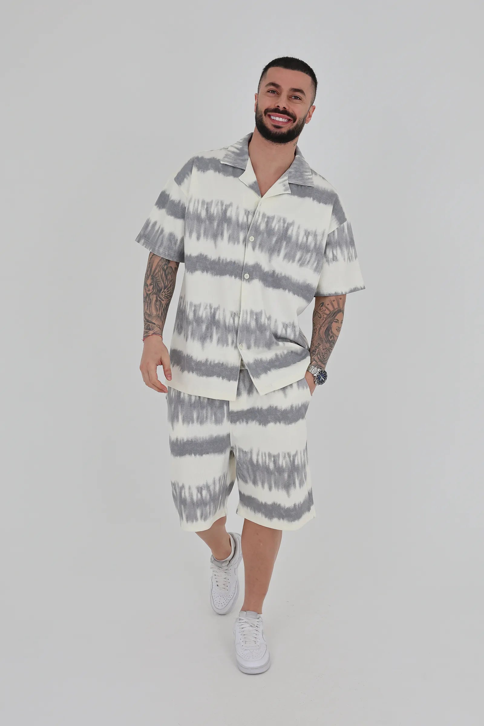 Pantallona relaxed fit printed