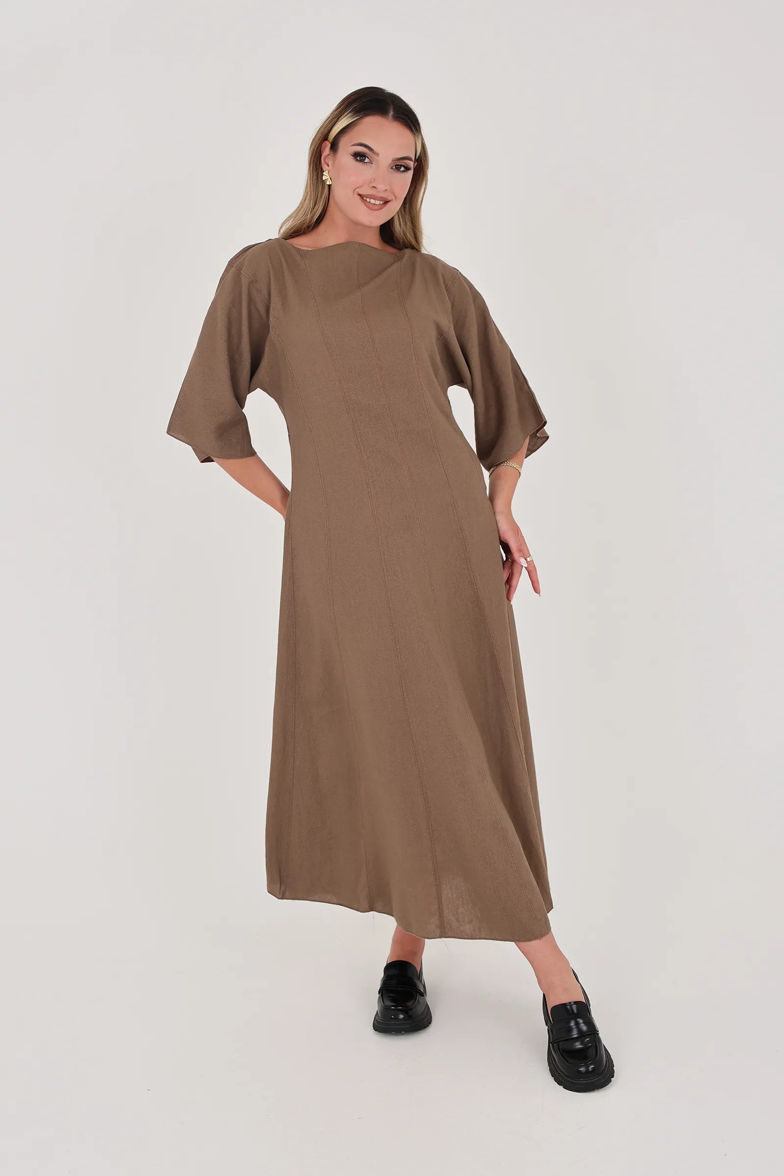 Fustan earth tone