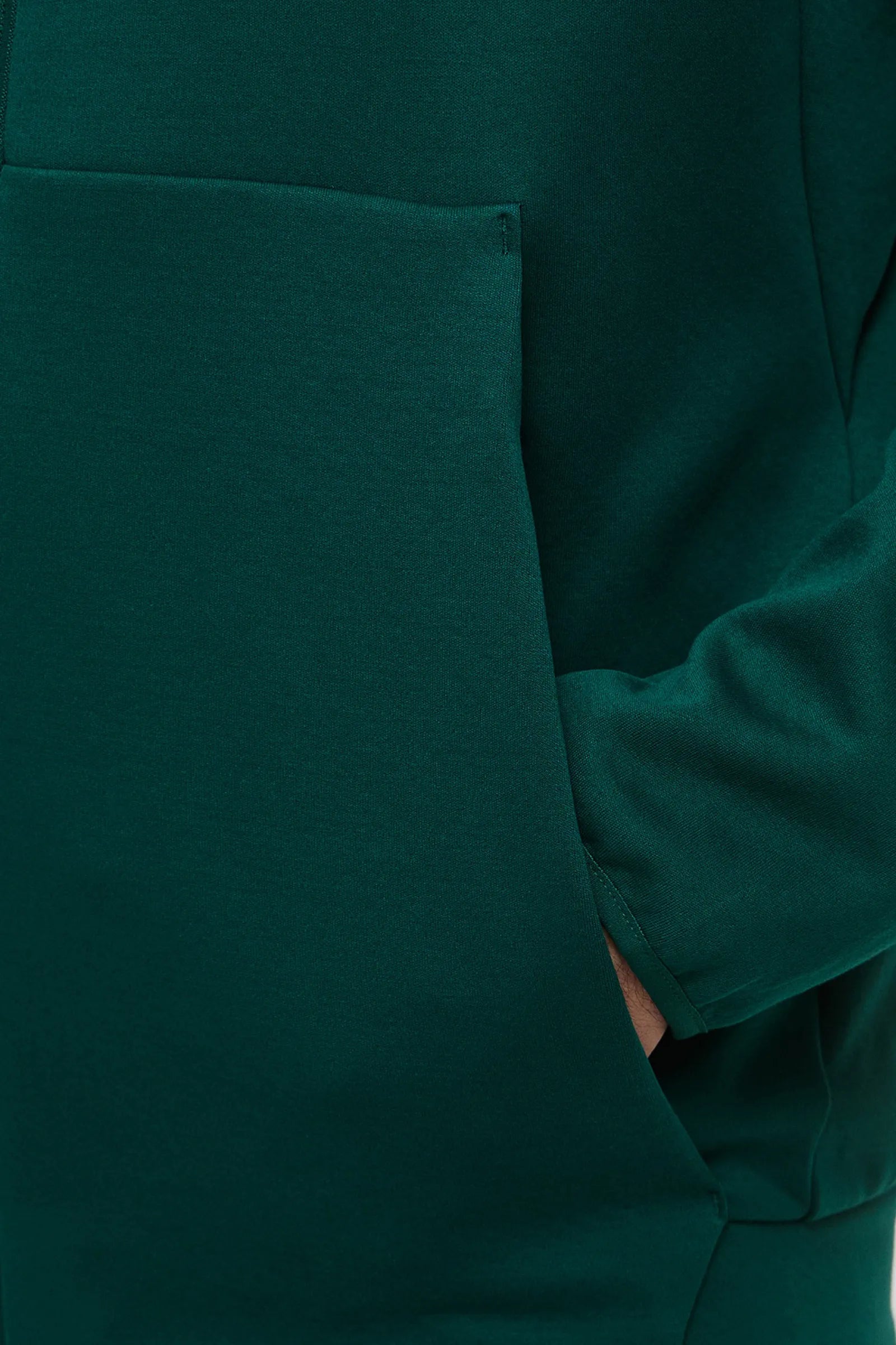 DUKS ADIDAS SPORTSWEAR ATHLETIC ZIP UP HOODIE Z.N.E IN EMERALD