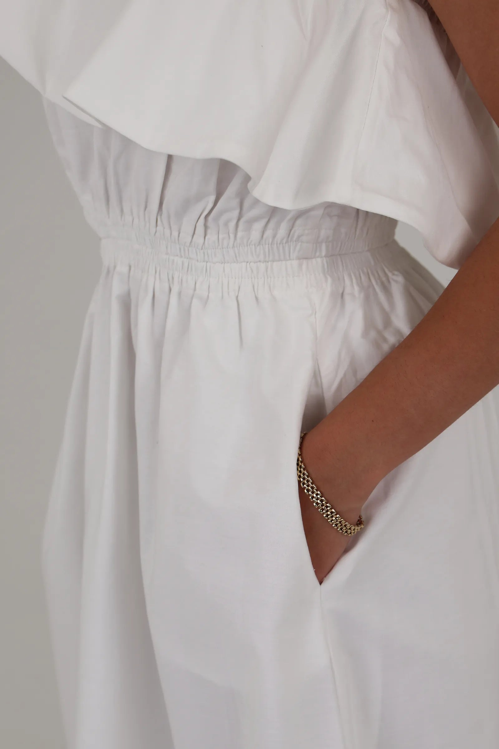 Fustan chic white bridal