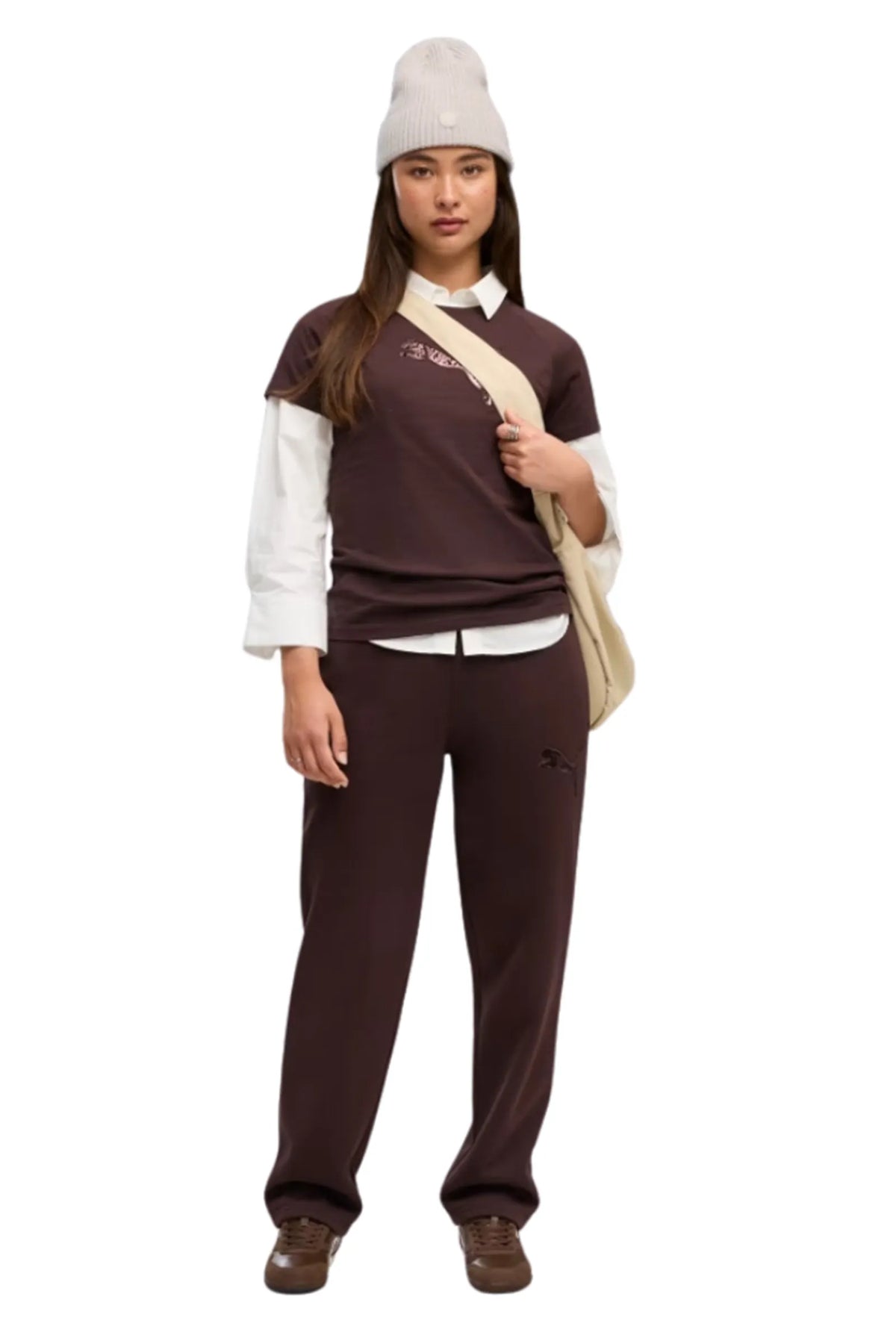 Trenerka puma essentials sequins fleece comfort pants 694578-33