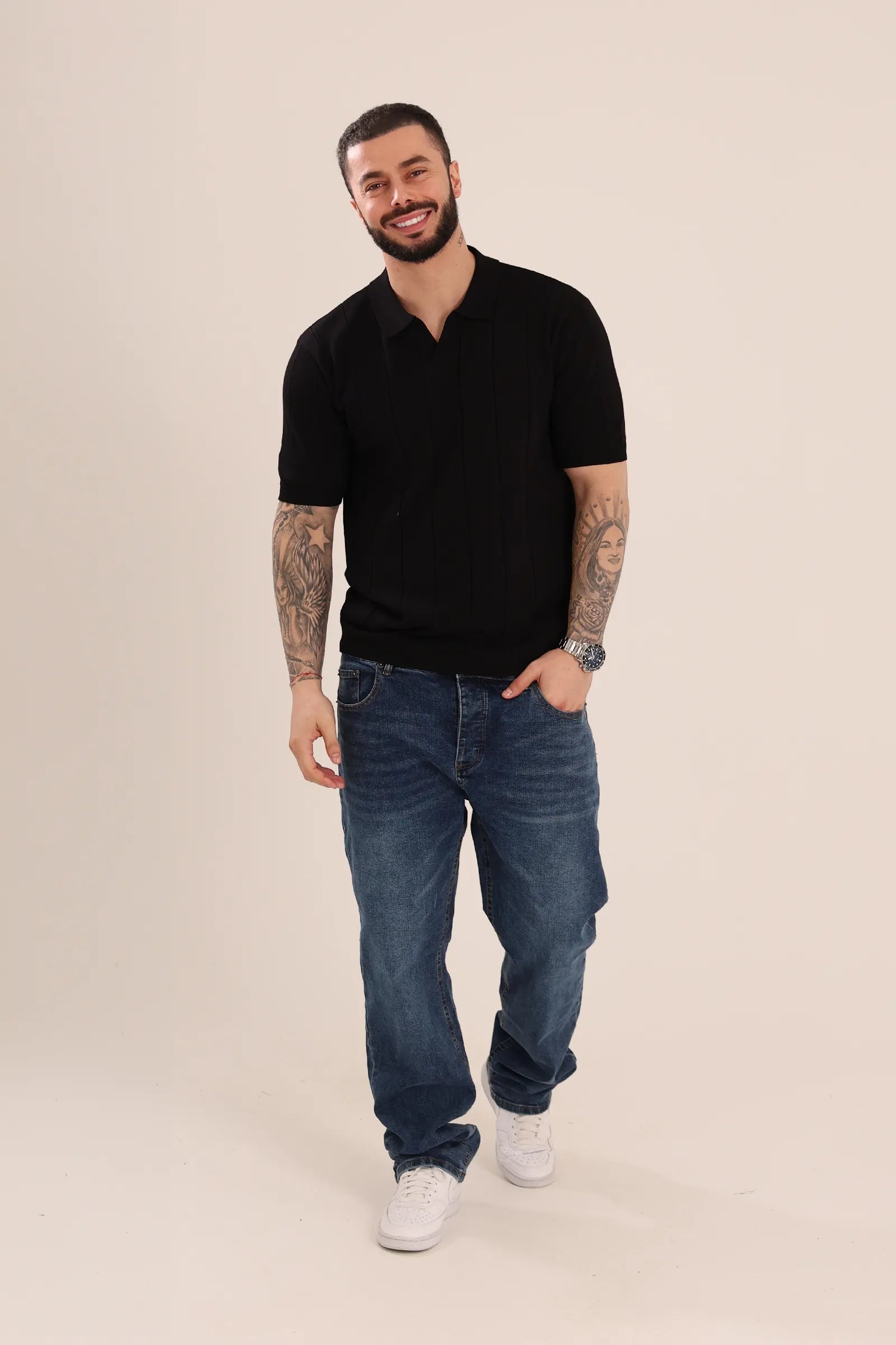 Maice open collar