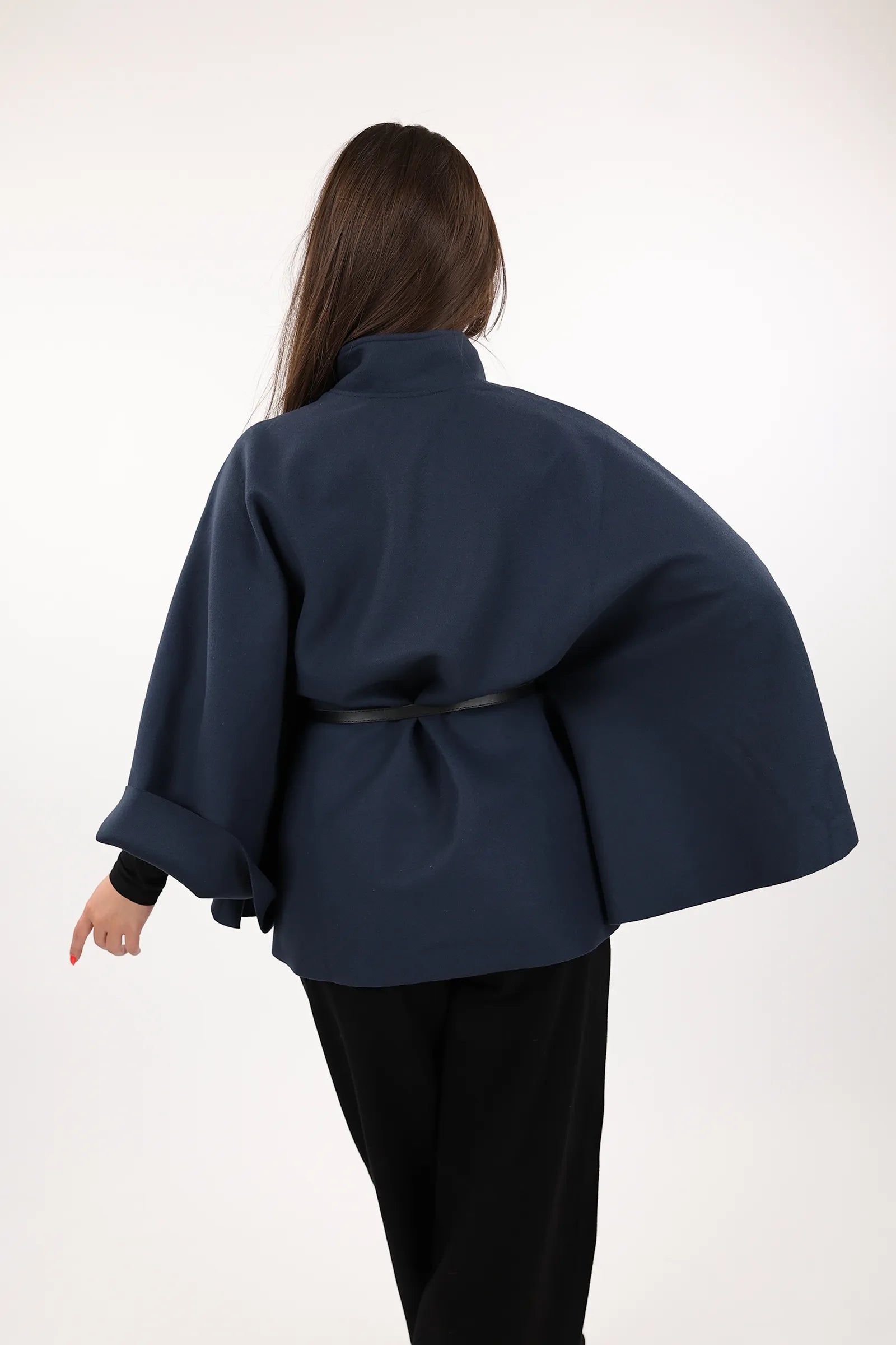 PALLTO BELTED PONCHO