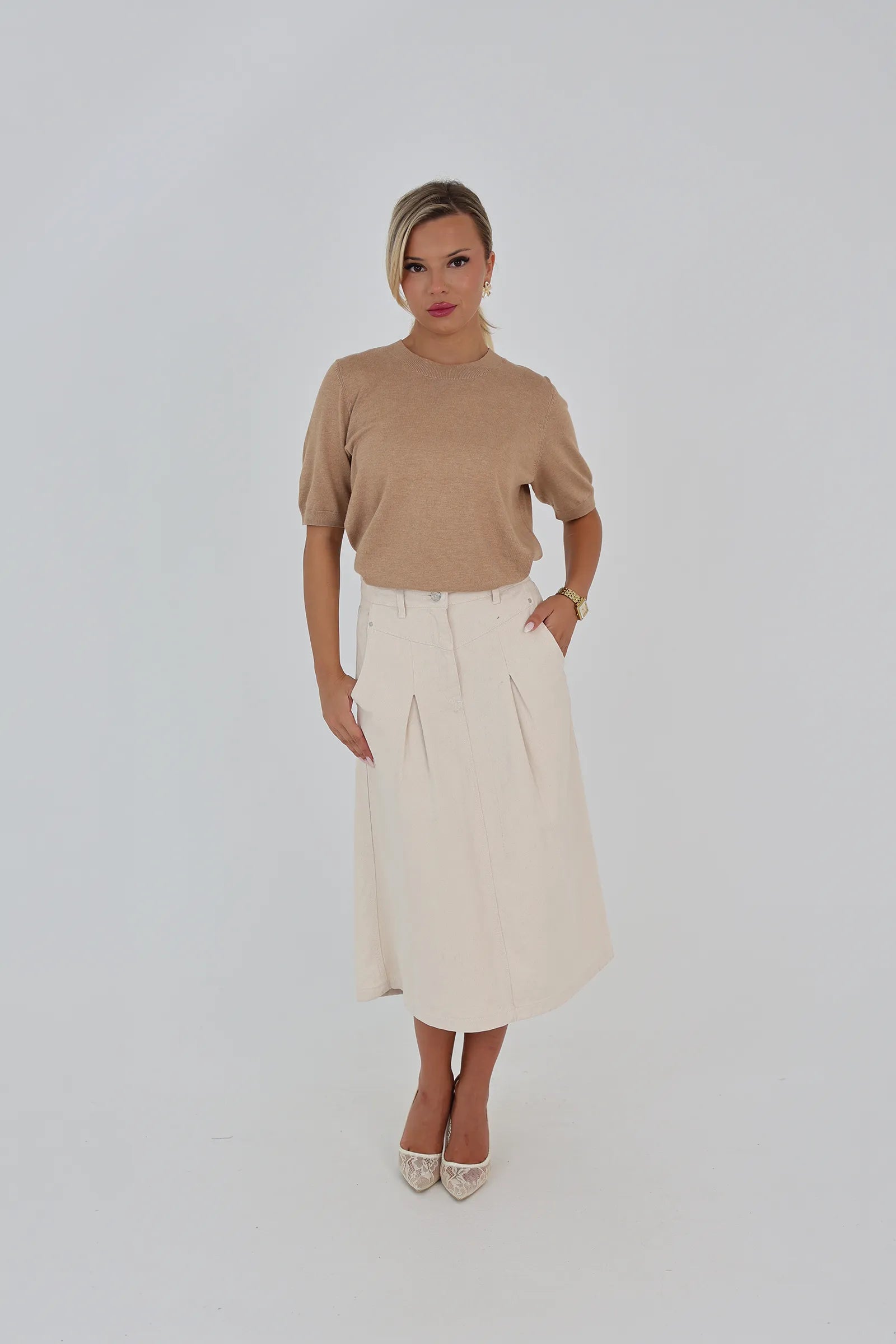 Maice knit tee