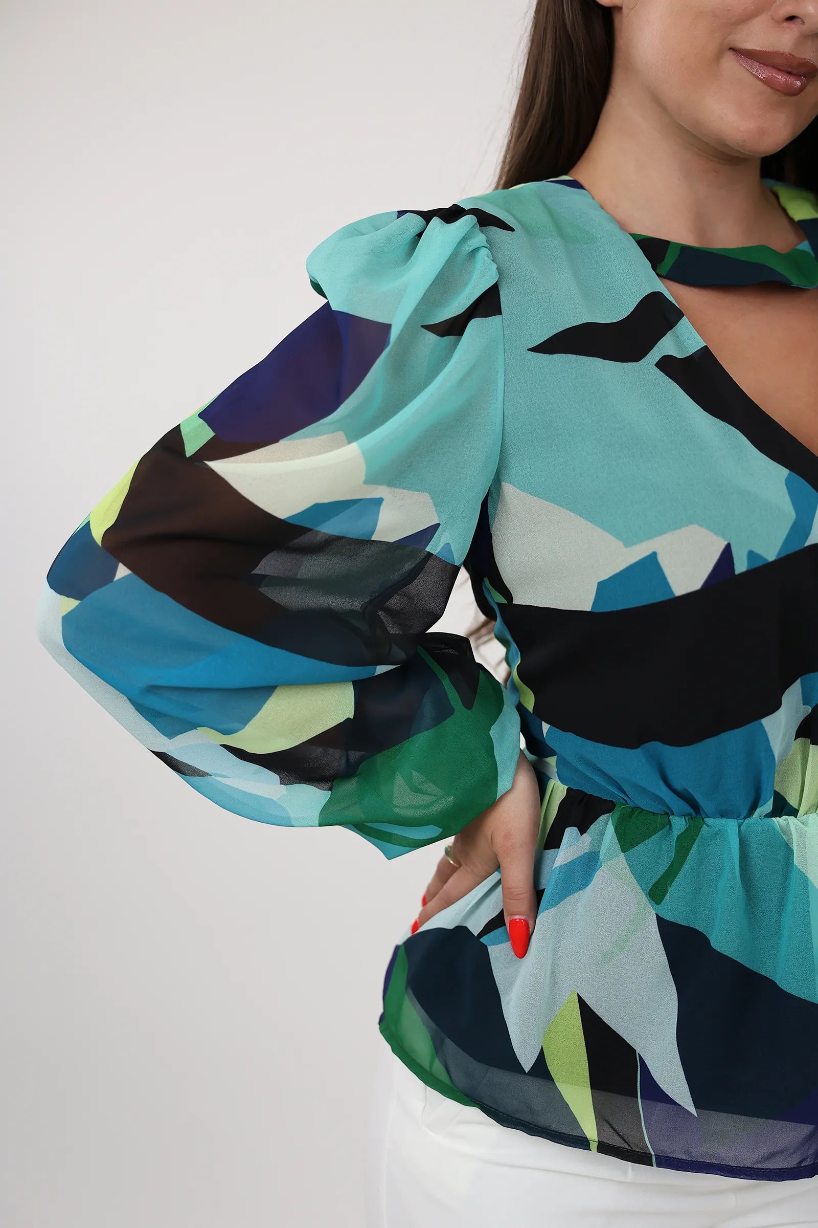 BLUZË PRINTED SATIN