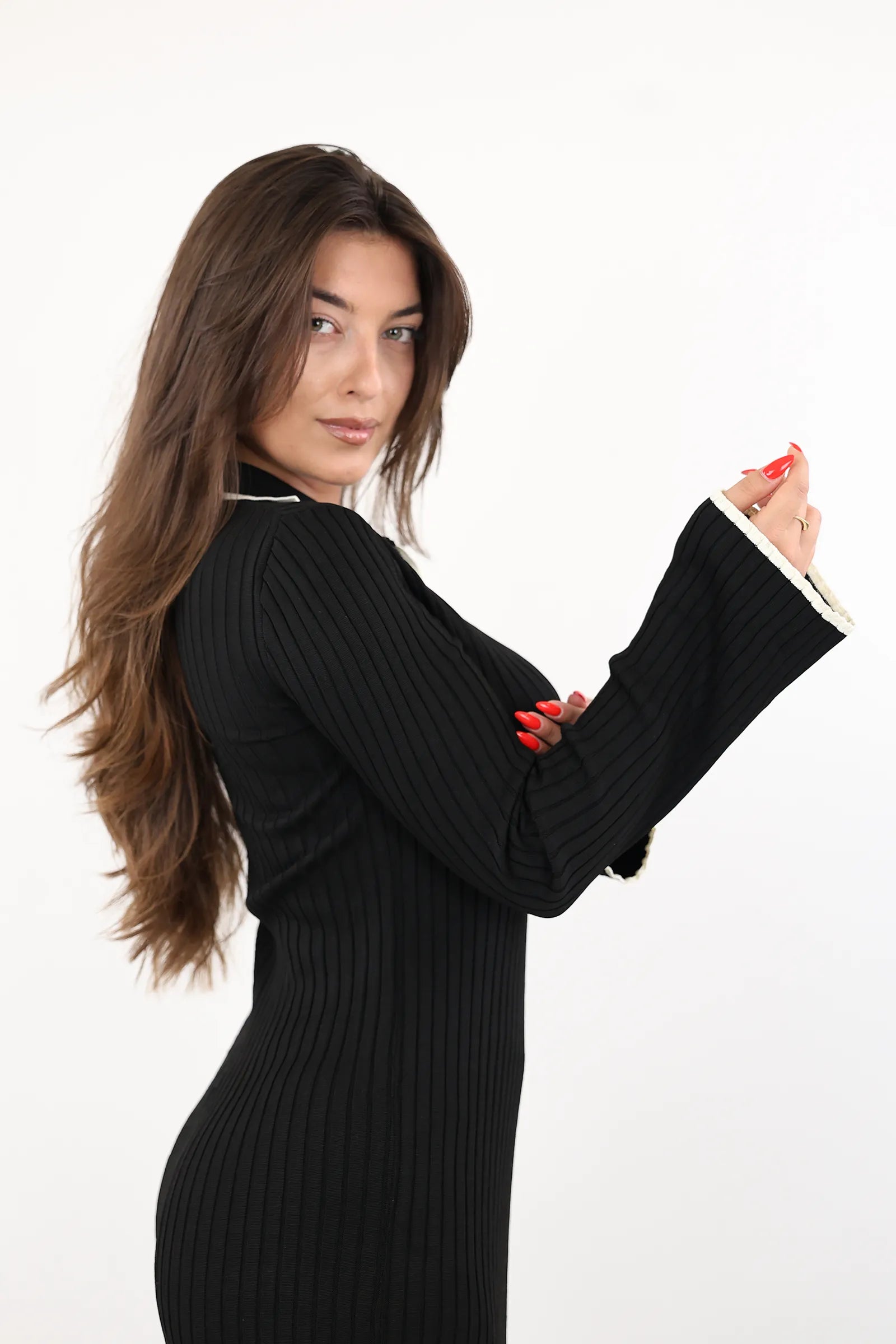 FUSTAN COLLARED KNIT