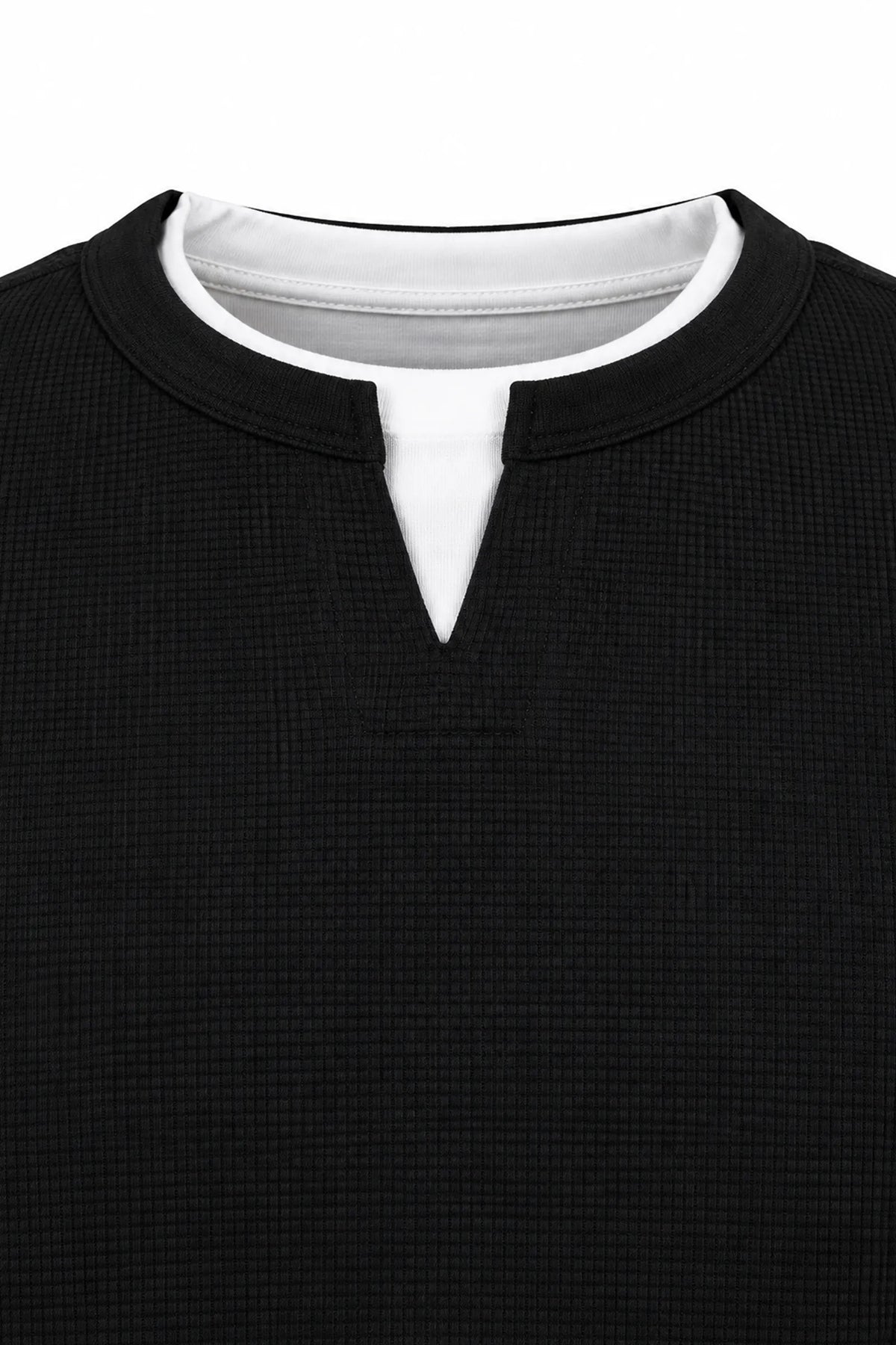 Bluze waffle knit