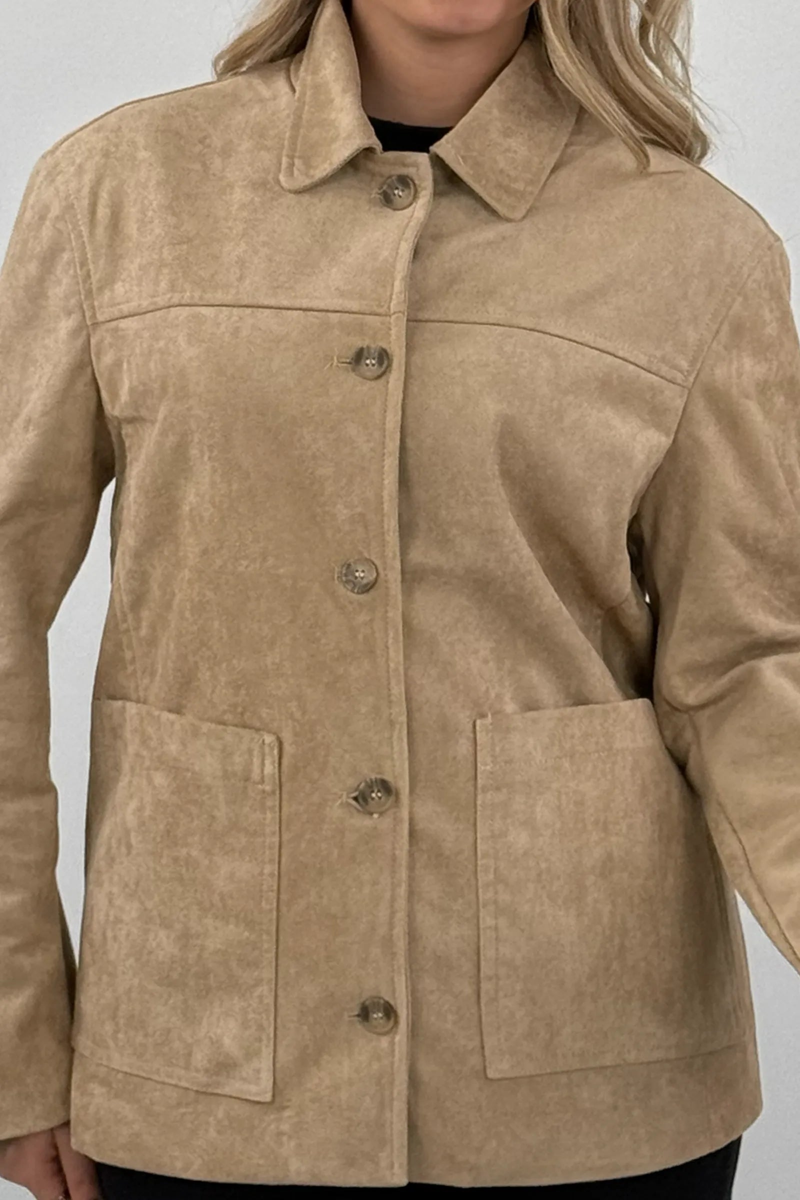 Jakne Boxy Fit Suede