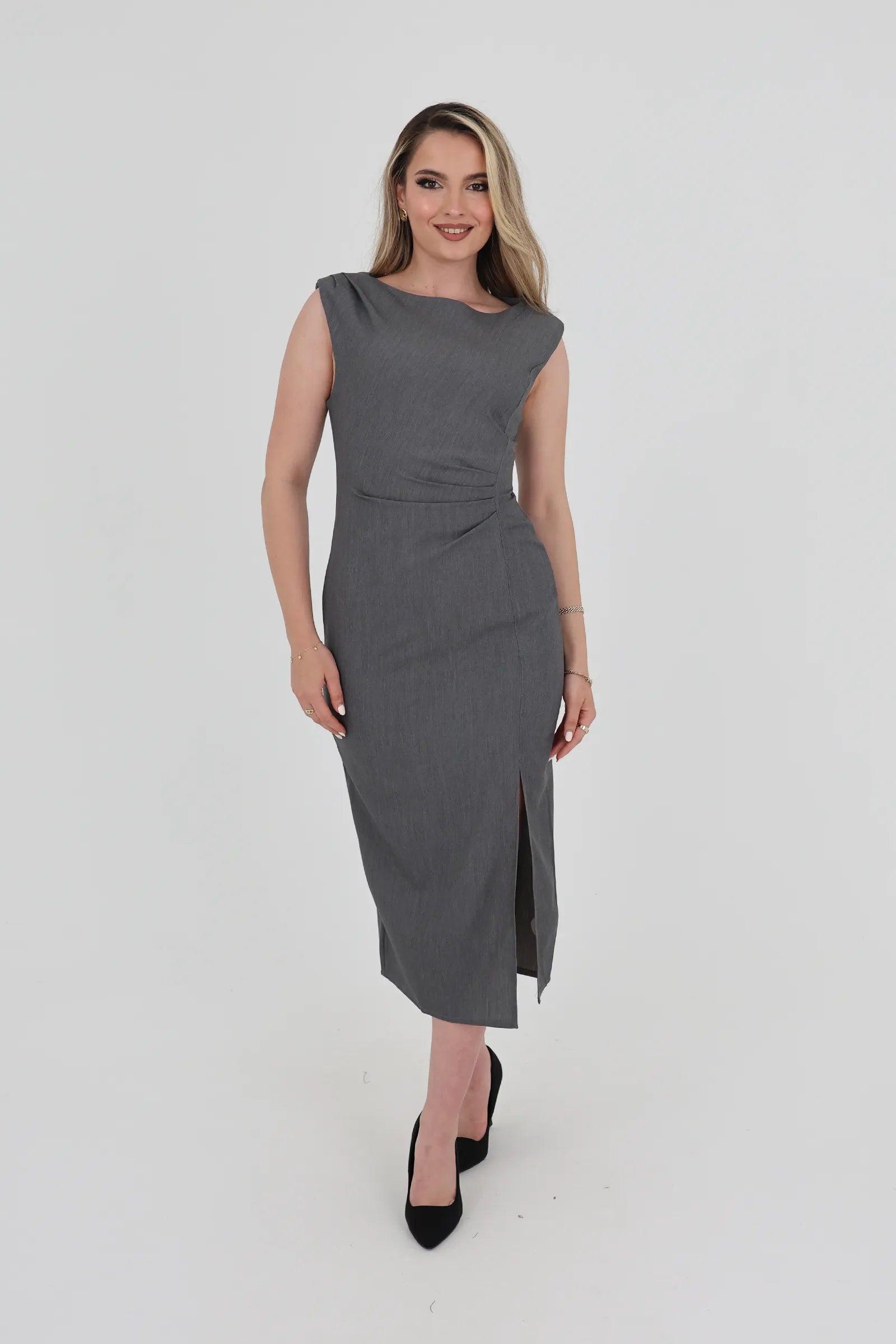 Fustan ruched waist