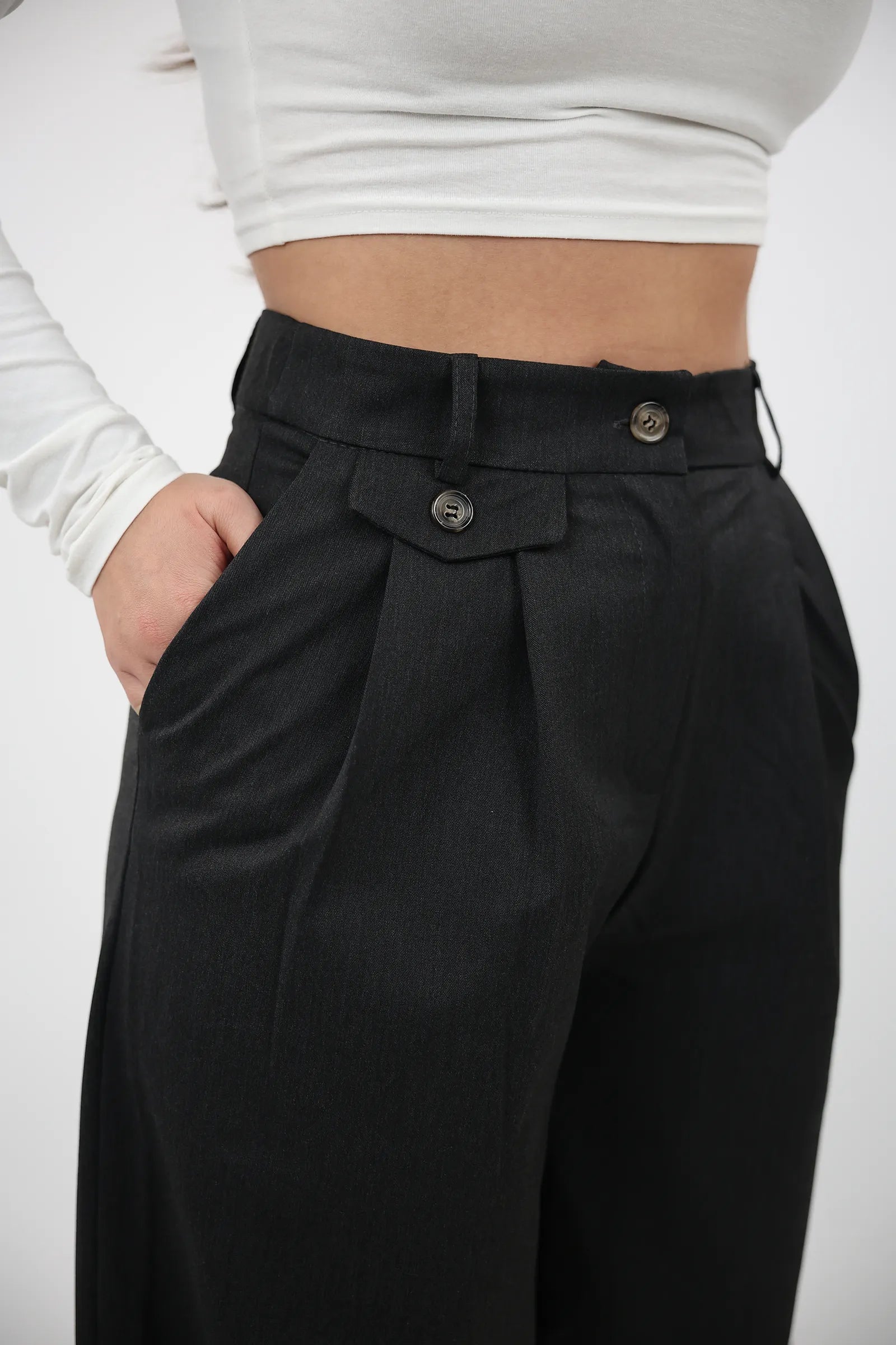 PANTALLONA Pleated Wide-Leg