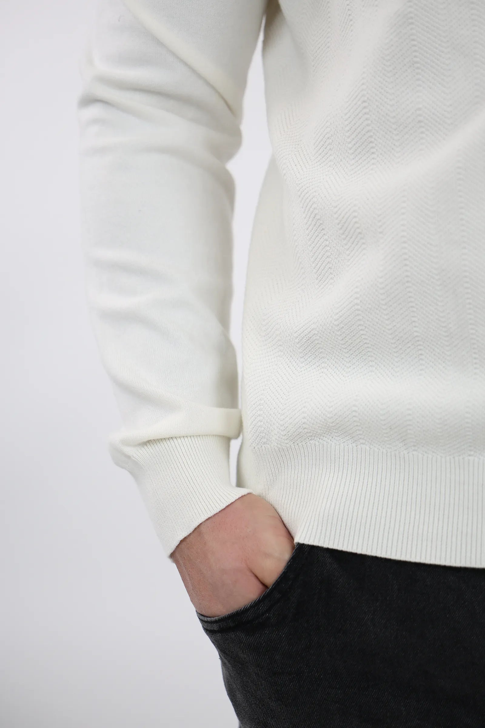 XHEMPER zip top knit