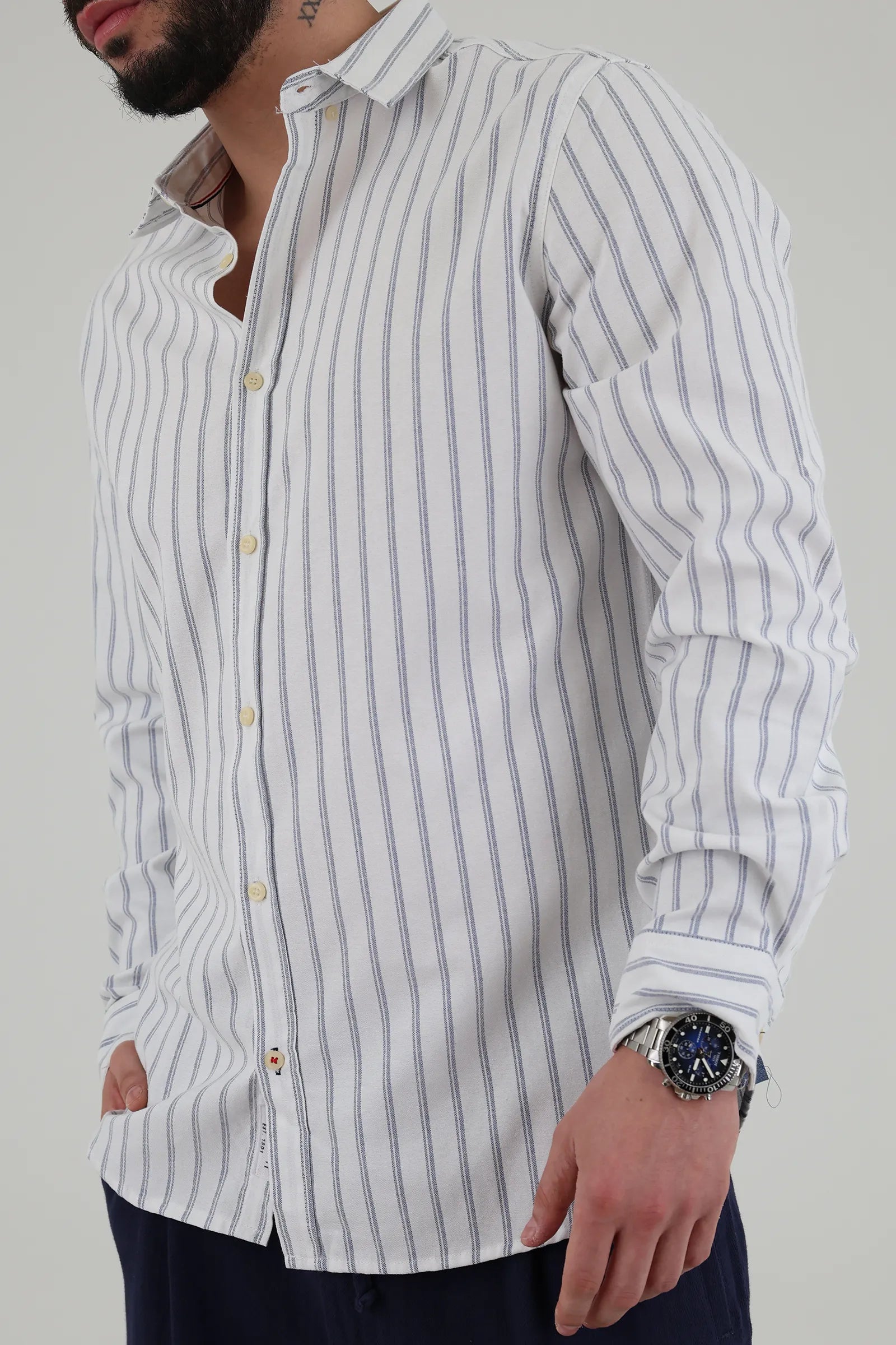 Kemishe slim fit striped