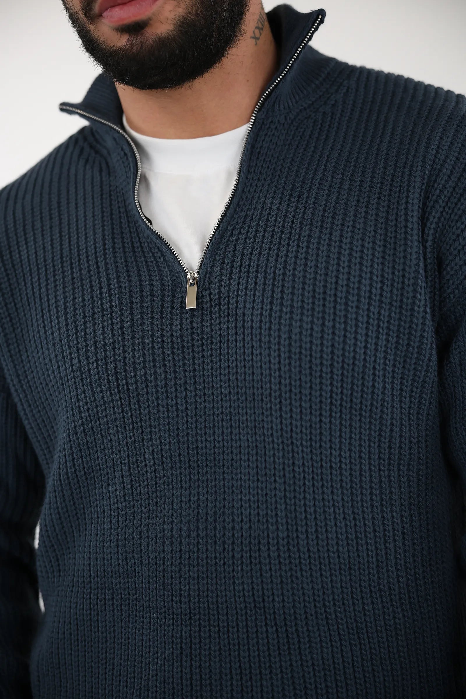 XHEMPER HALF-ZIP SWEATER