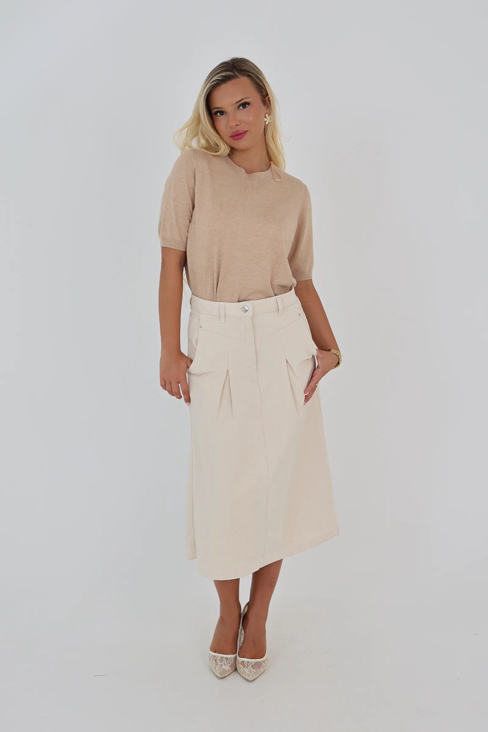 Maice knit tee