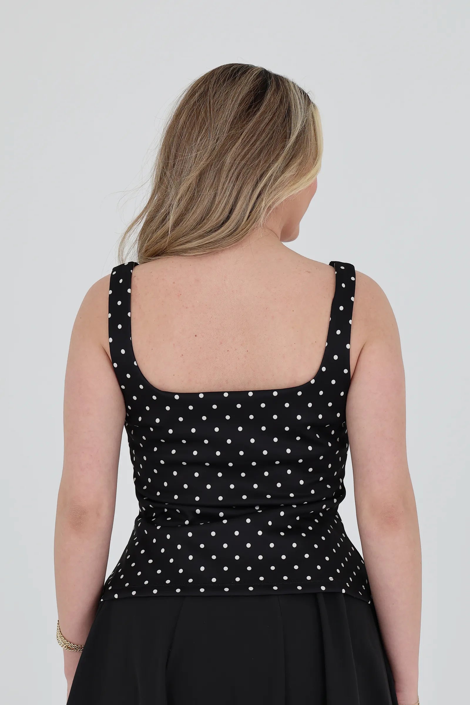 Maice black polka dot