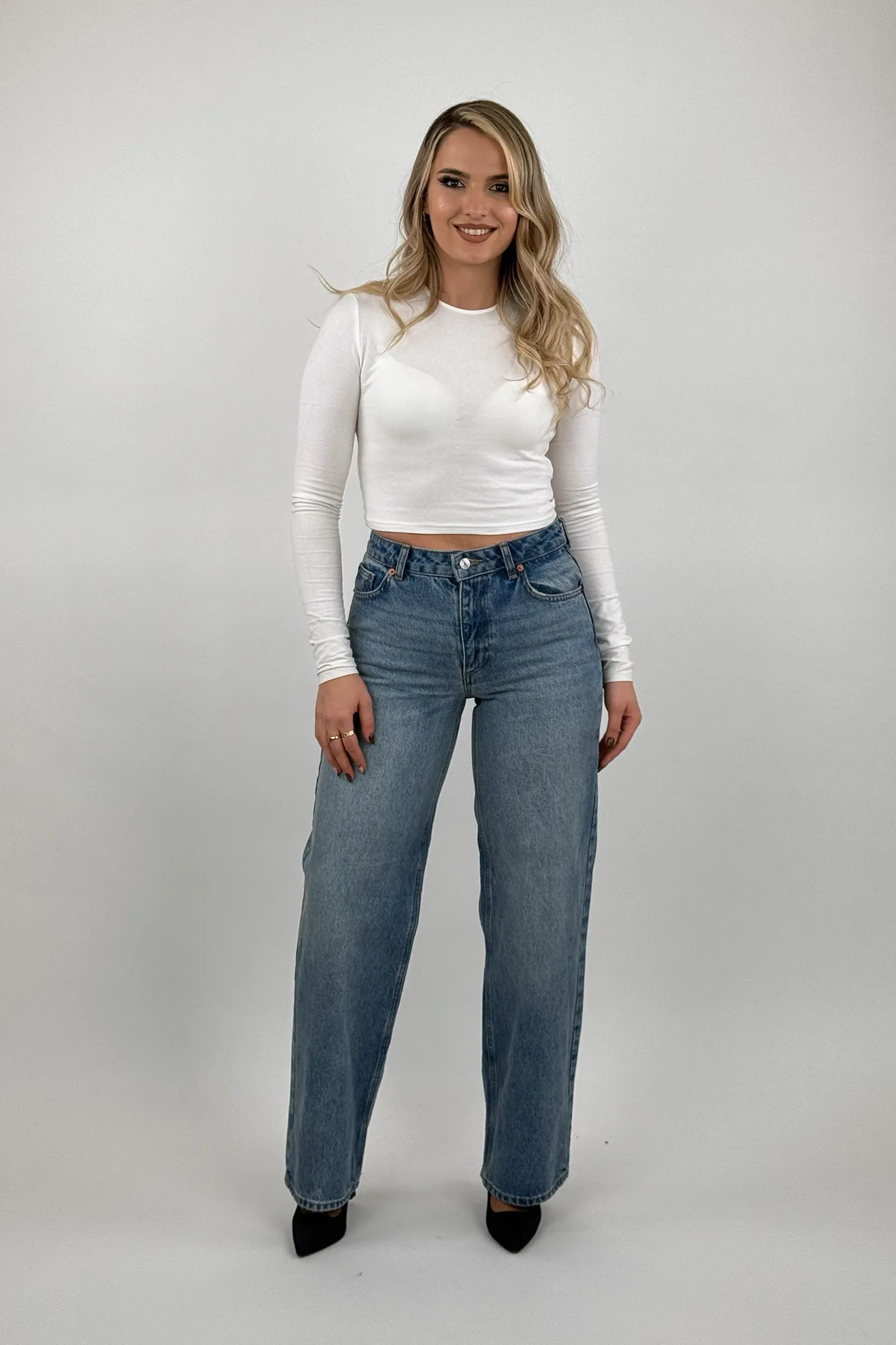 Farmerka high rise denim