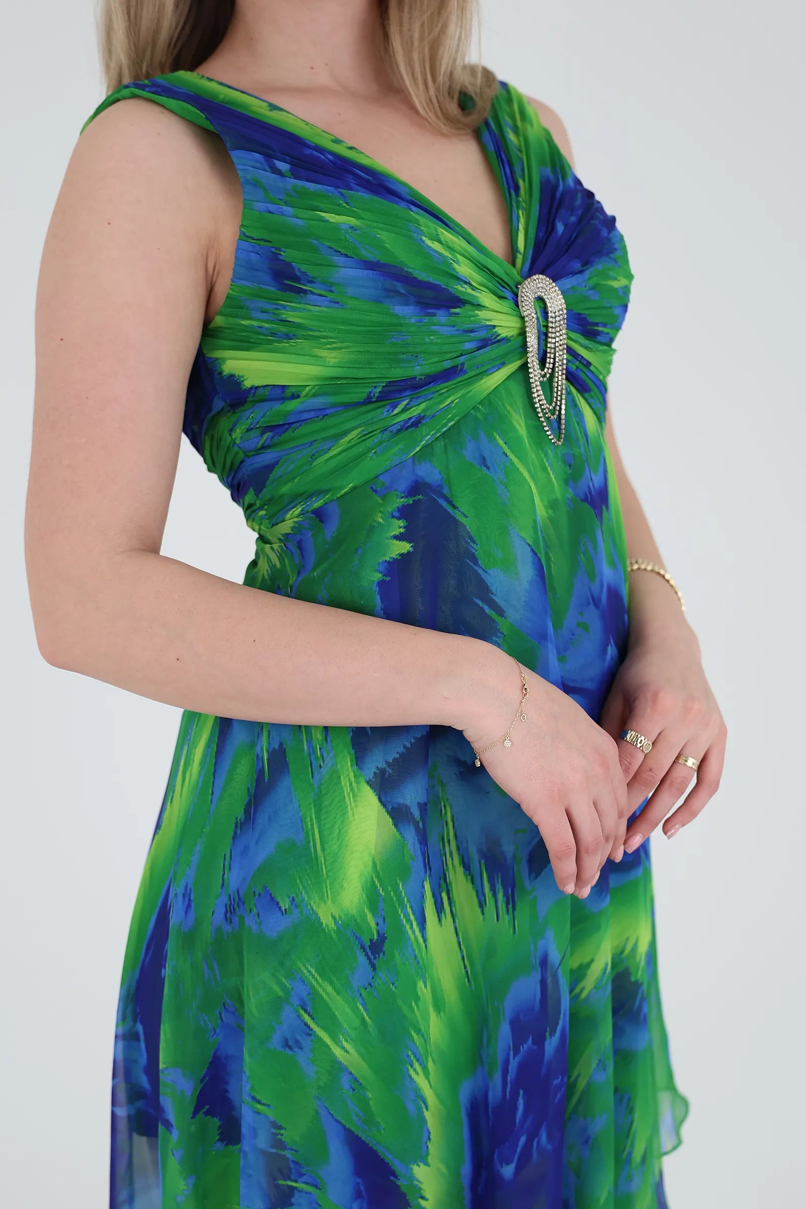 Fustan abstract print