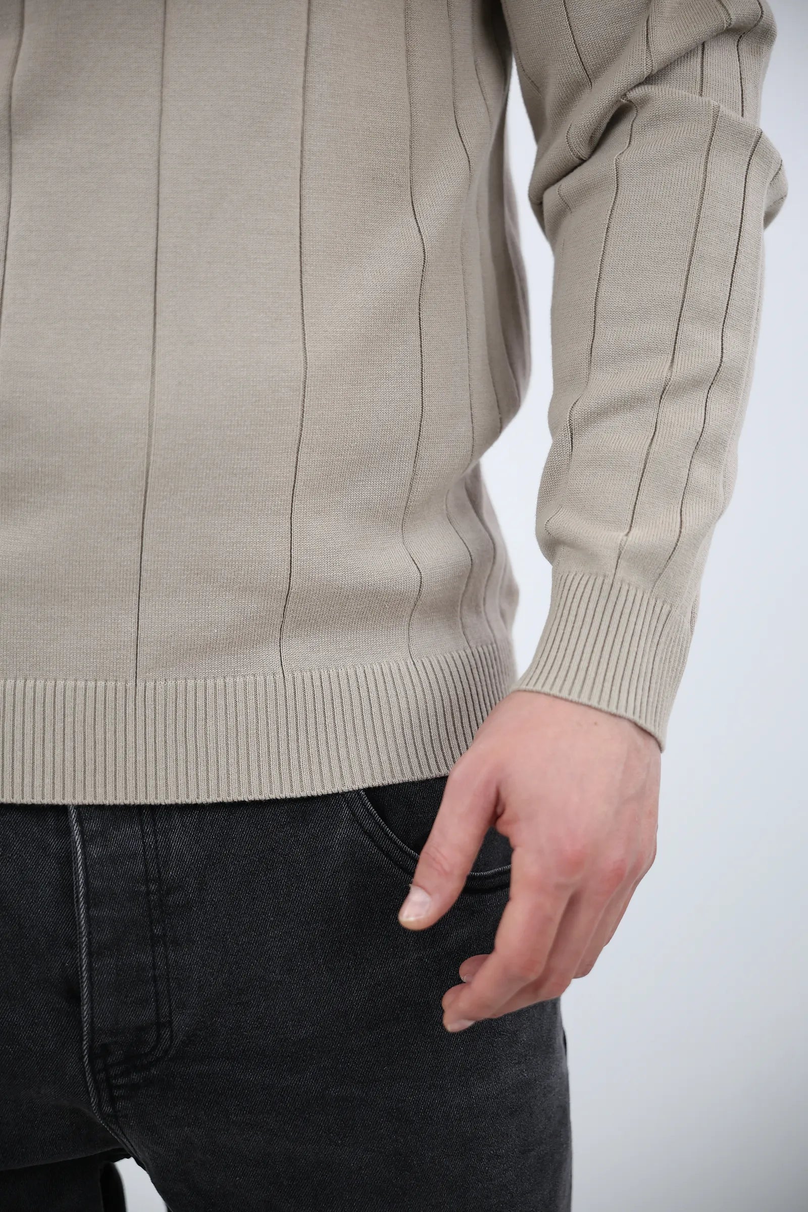 XHEMPER Vertical Stripe Sweater