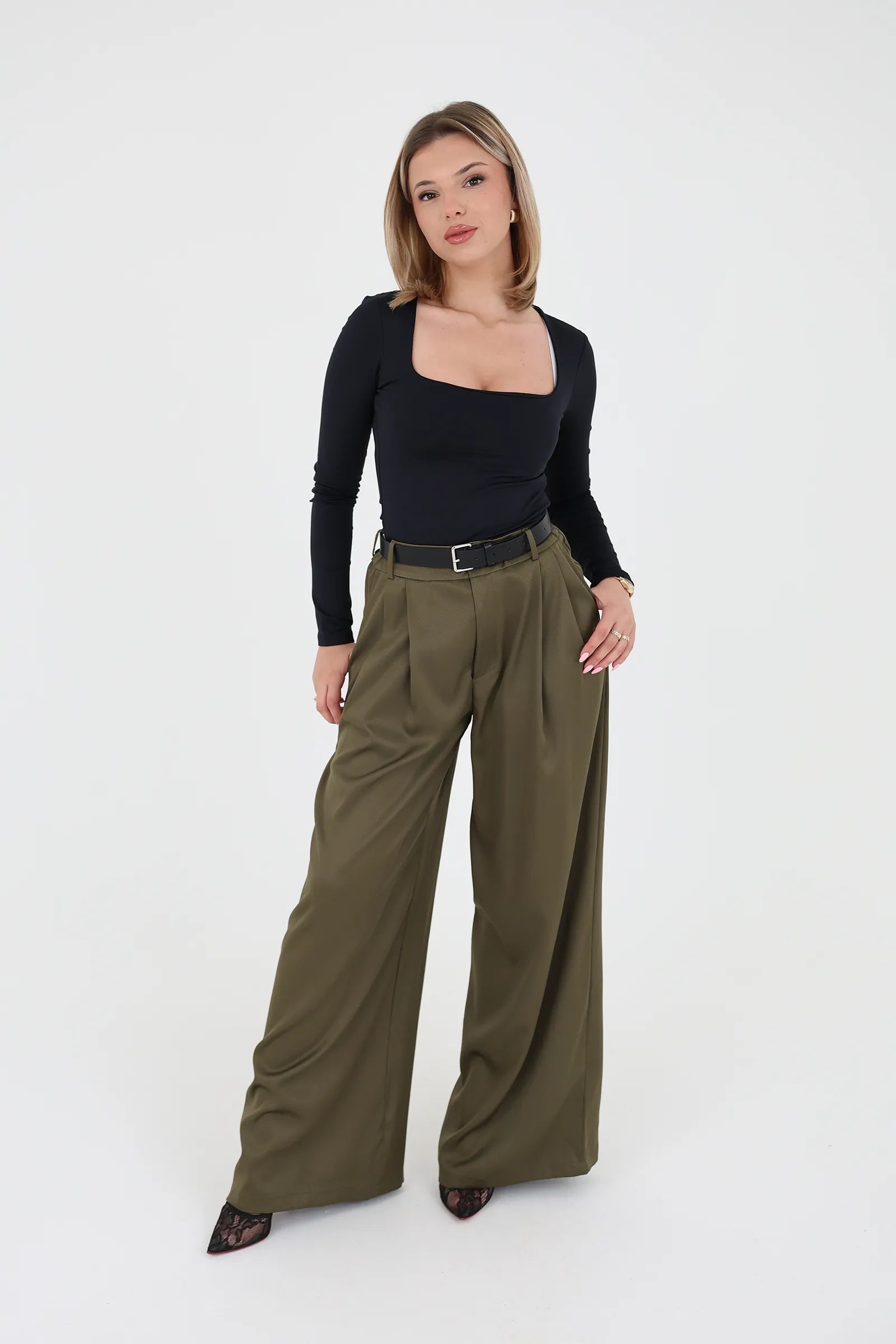 Pantallona flowy wide