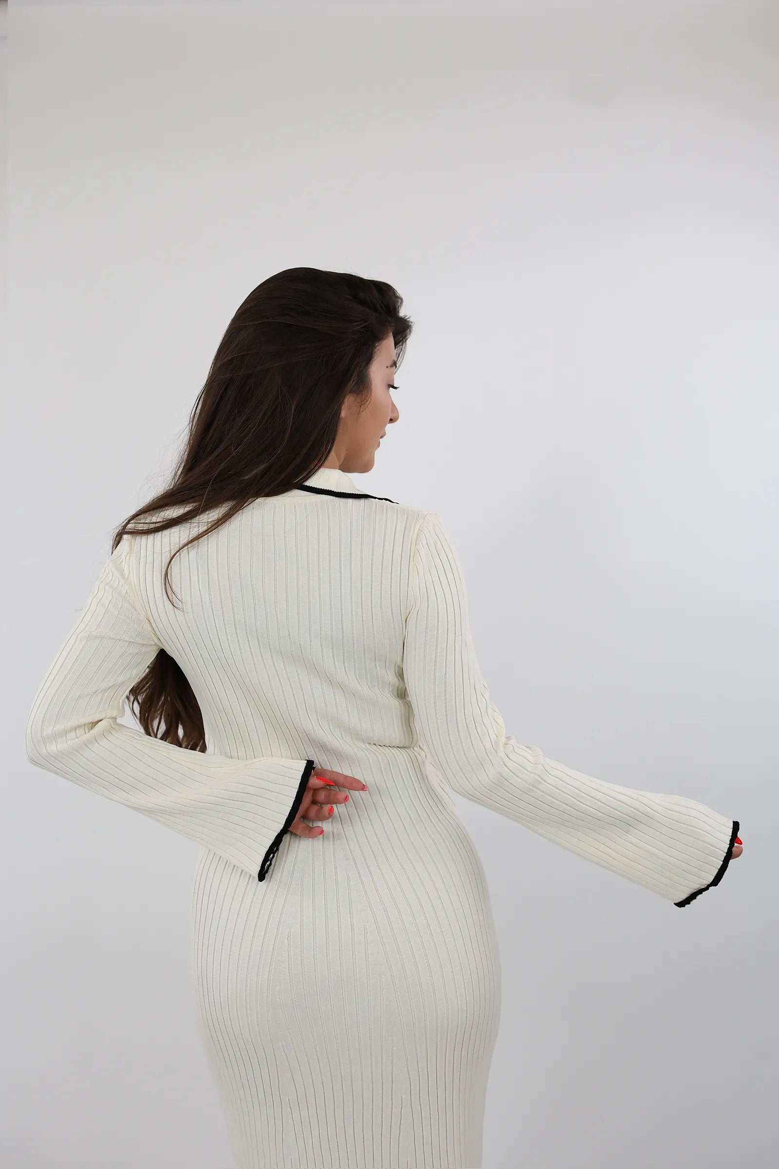 FUSTAN COLLARED KNIT