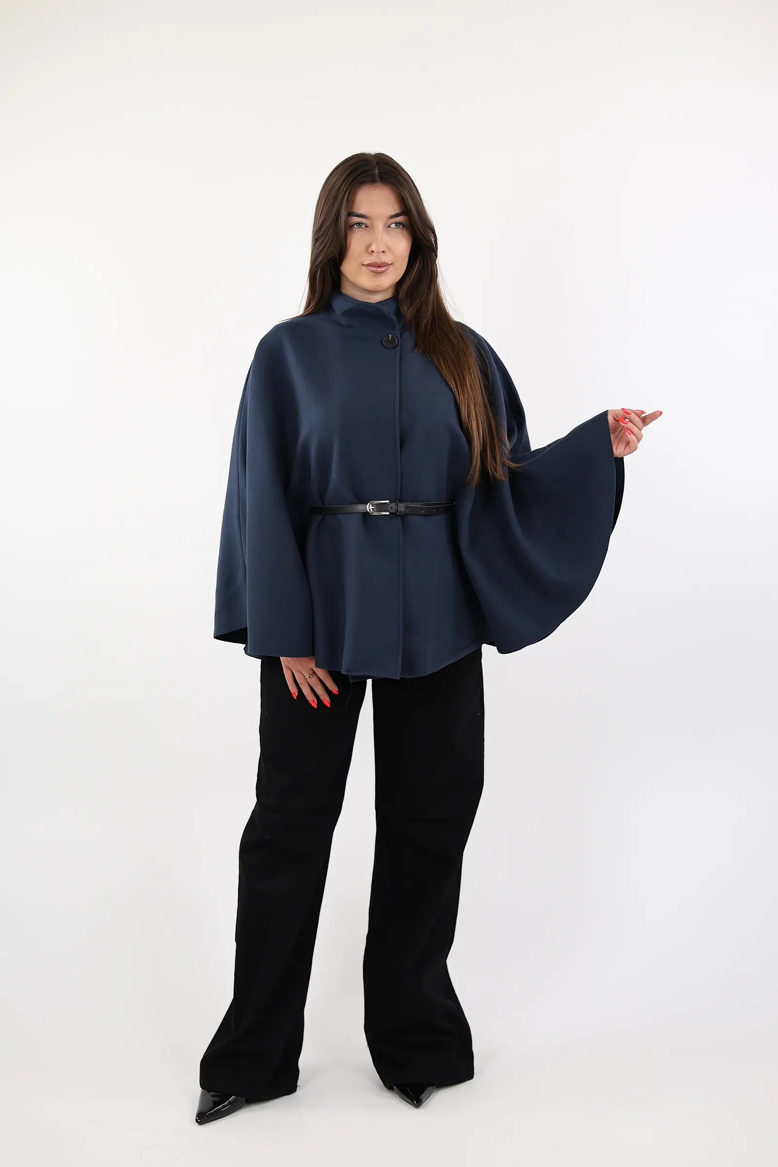 PALLTO BELTED PONCHO