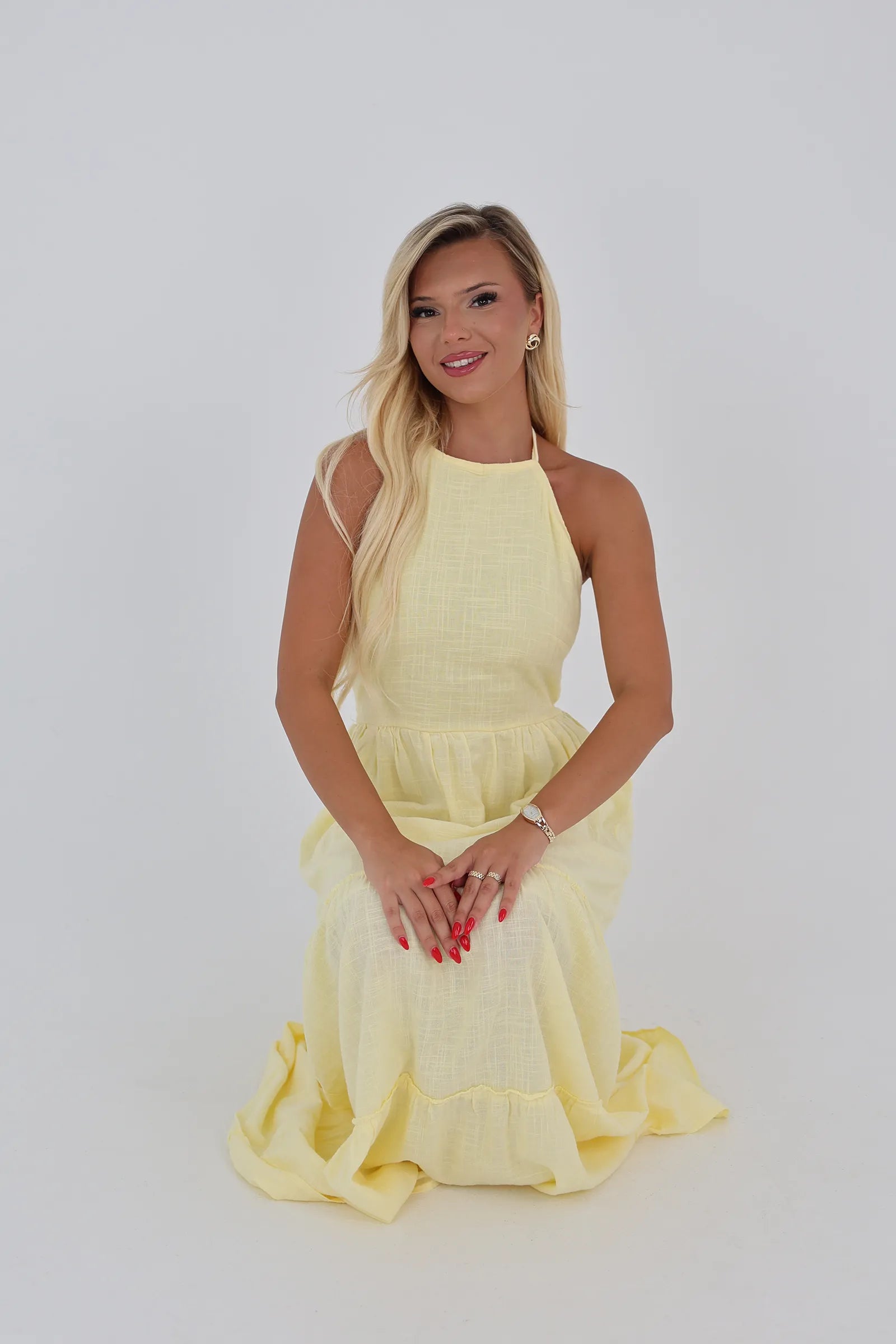 Fustan open back sundress