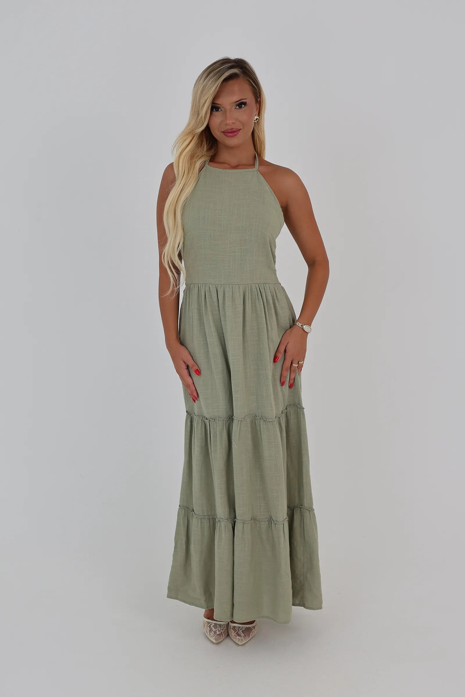Fustan open back sundress