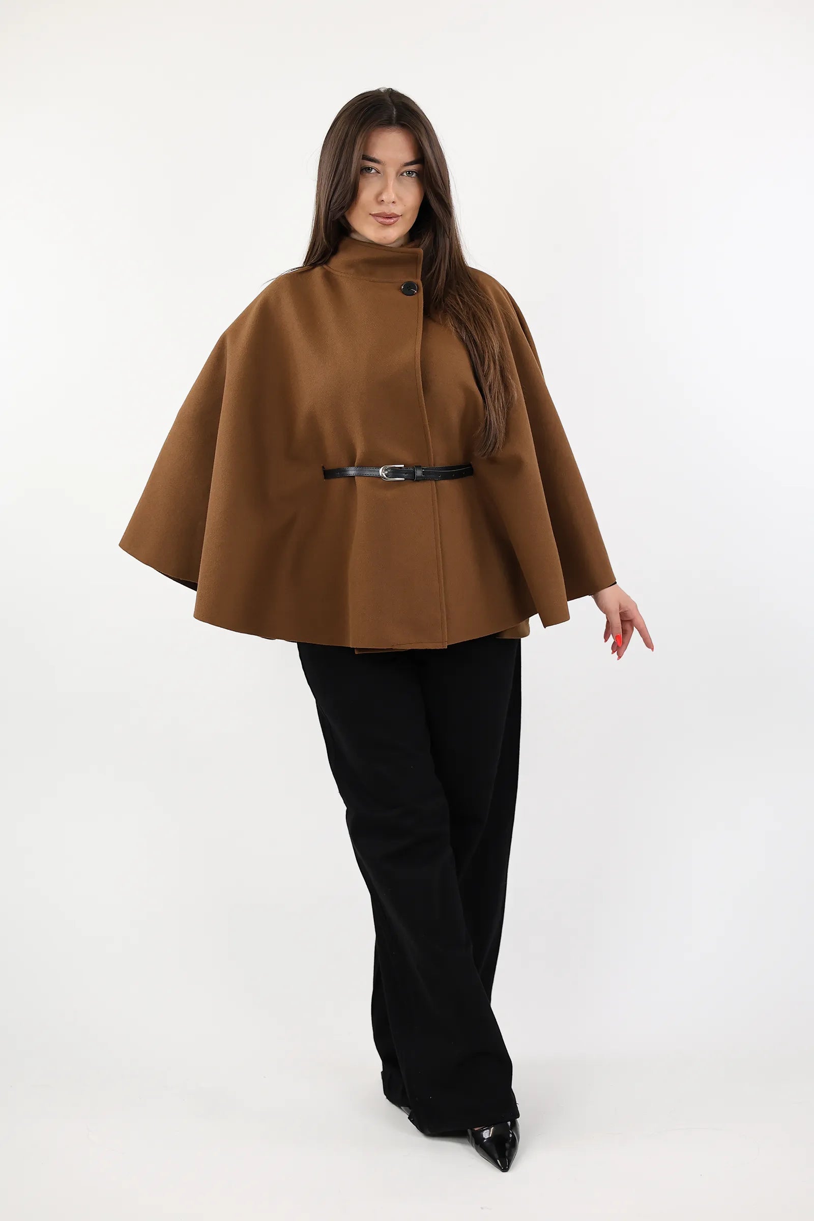 PALLTO BELTED PONCHO