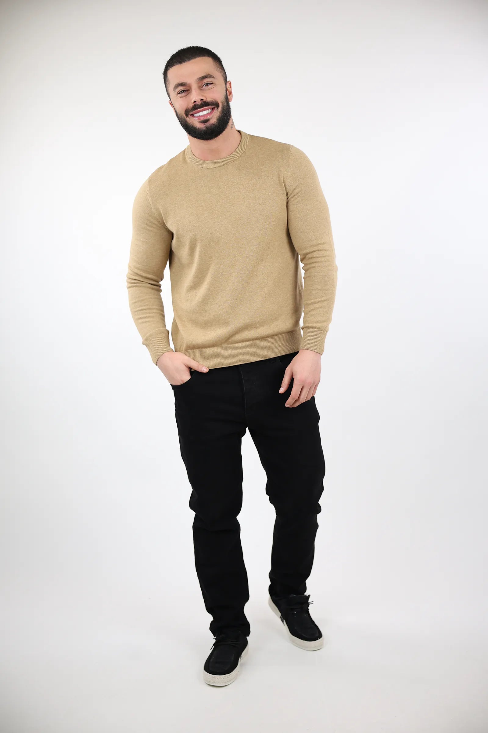 XHEMPER Classic tan knit
